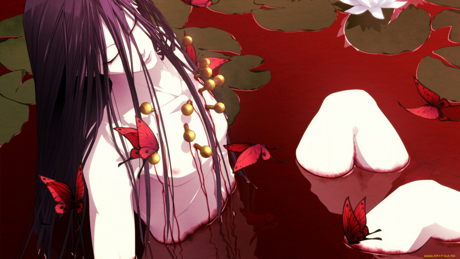 аниме, hunter, x, hunter, иллуми, кровь, вода, парень