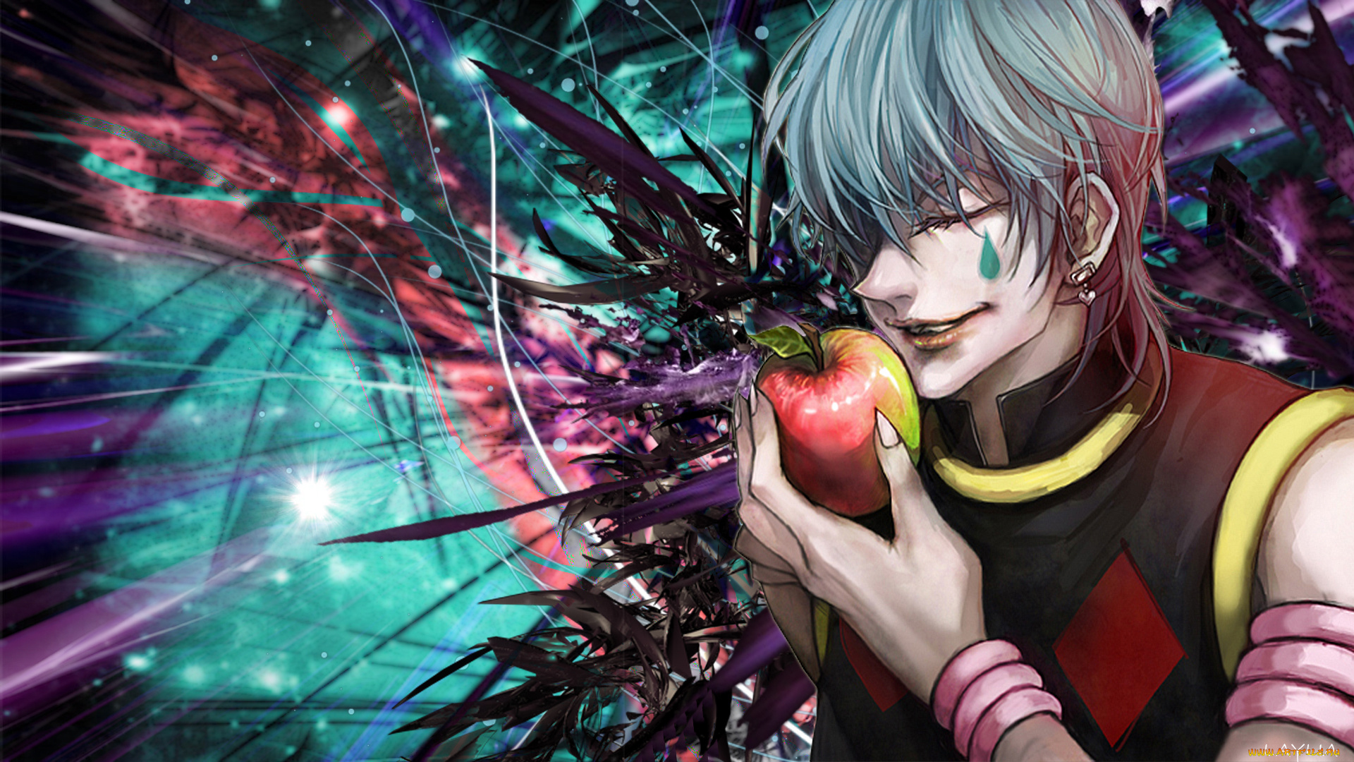 аниме, hunter, x, hunter, парни, иллиум, арт, хисока