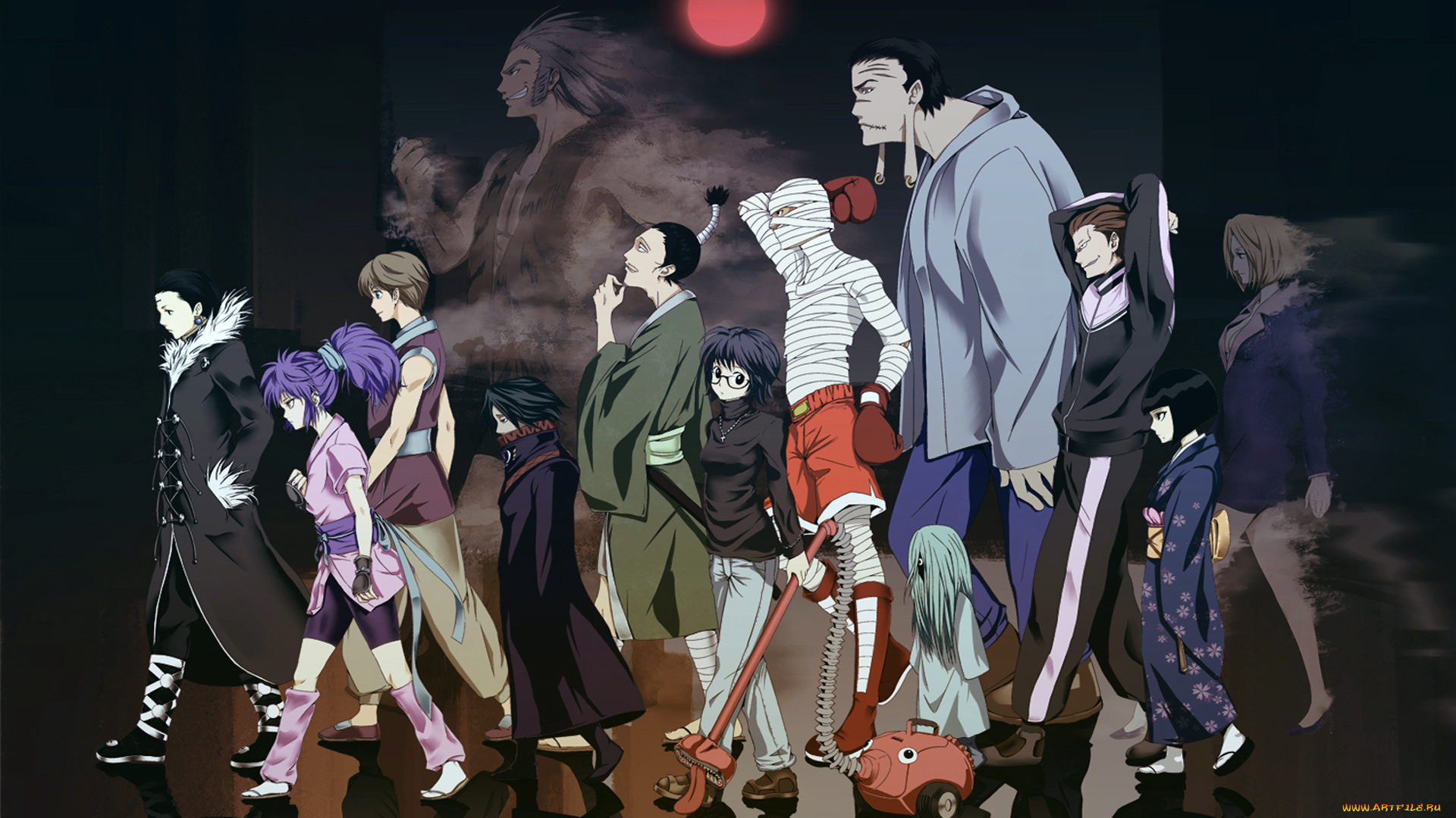 аниме, hunter, x, hunter, персонажи, девушки, парни