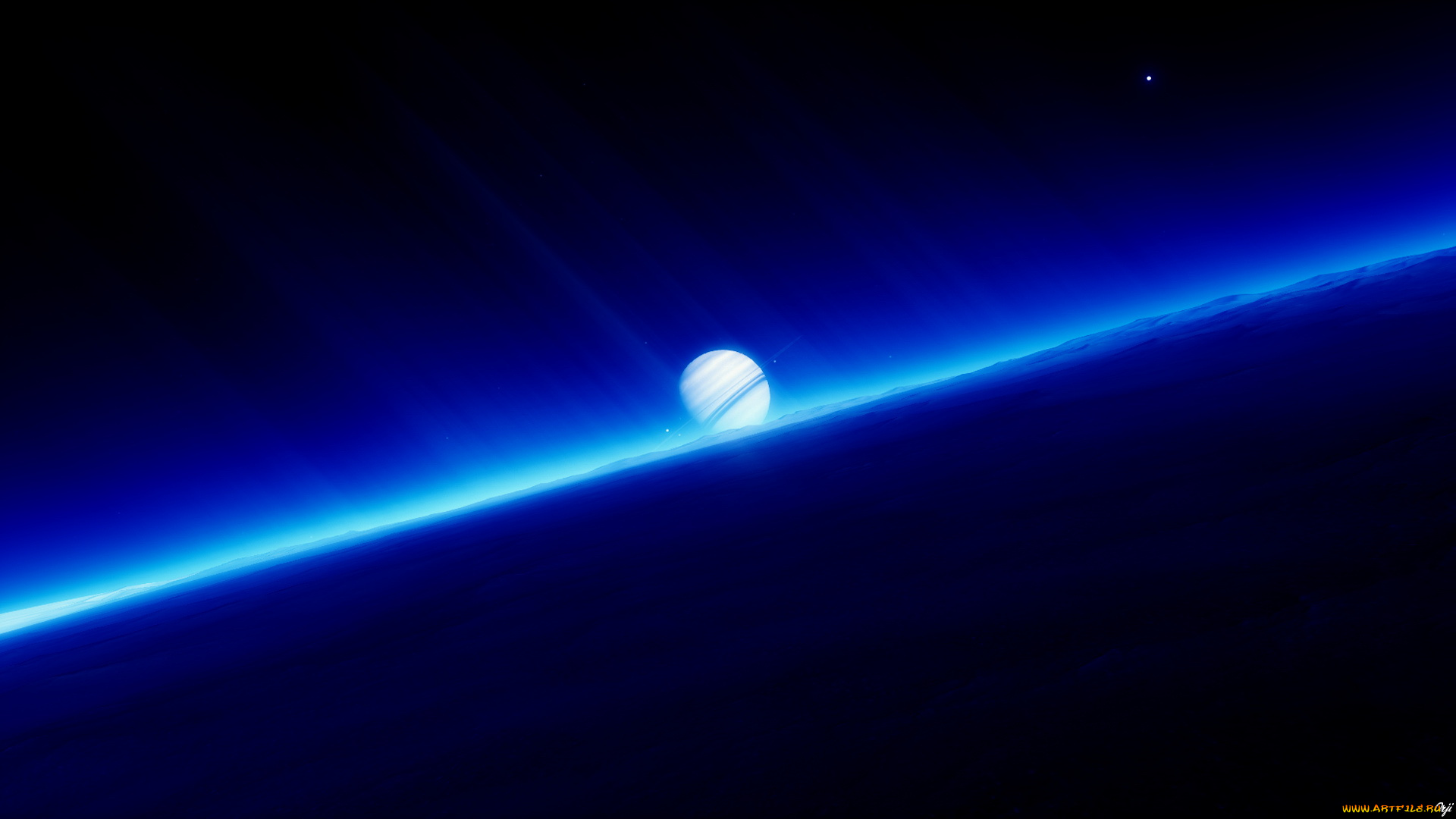 космос, арт, галактика, вселенная, планета