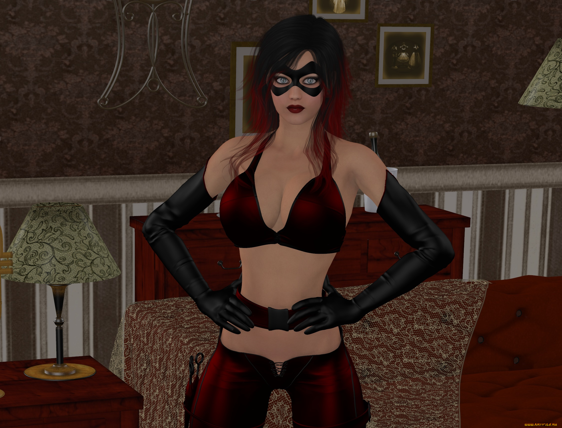 3д, графика, люди, , people, маска, фон, взгляд, девушка