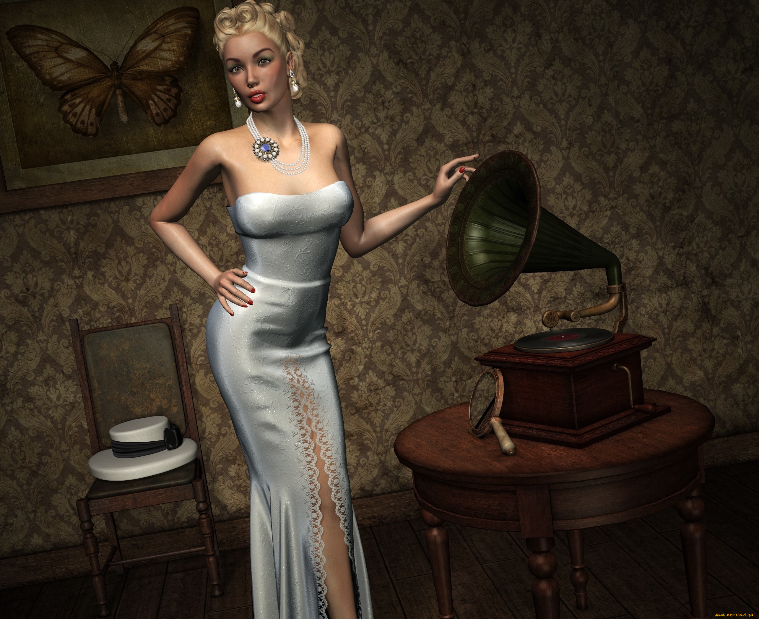 3д, графика, люди, , people, фон, интерьер, девушка, взгляд