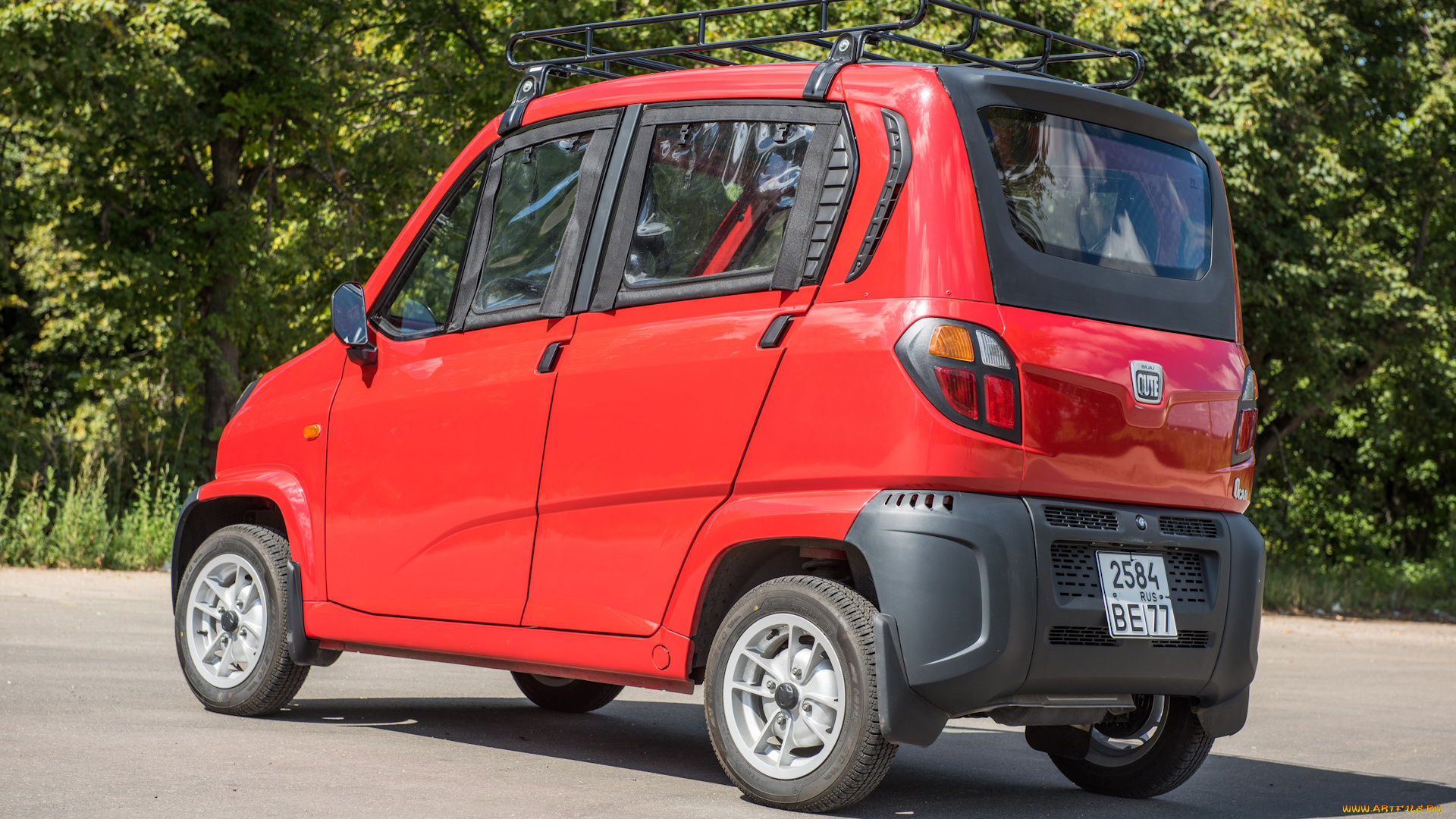 bajaj, qute, qcar, re60, 2016, автомобили, -unsort, qute, bajaj, красный, 2016, re60, qcar