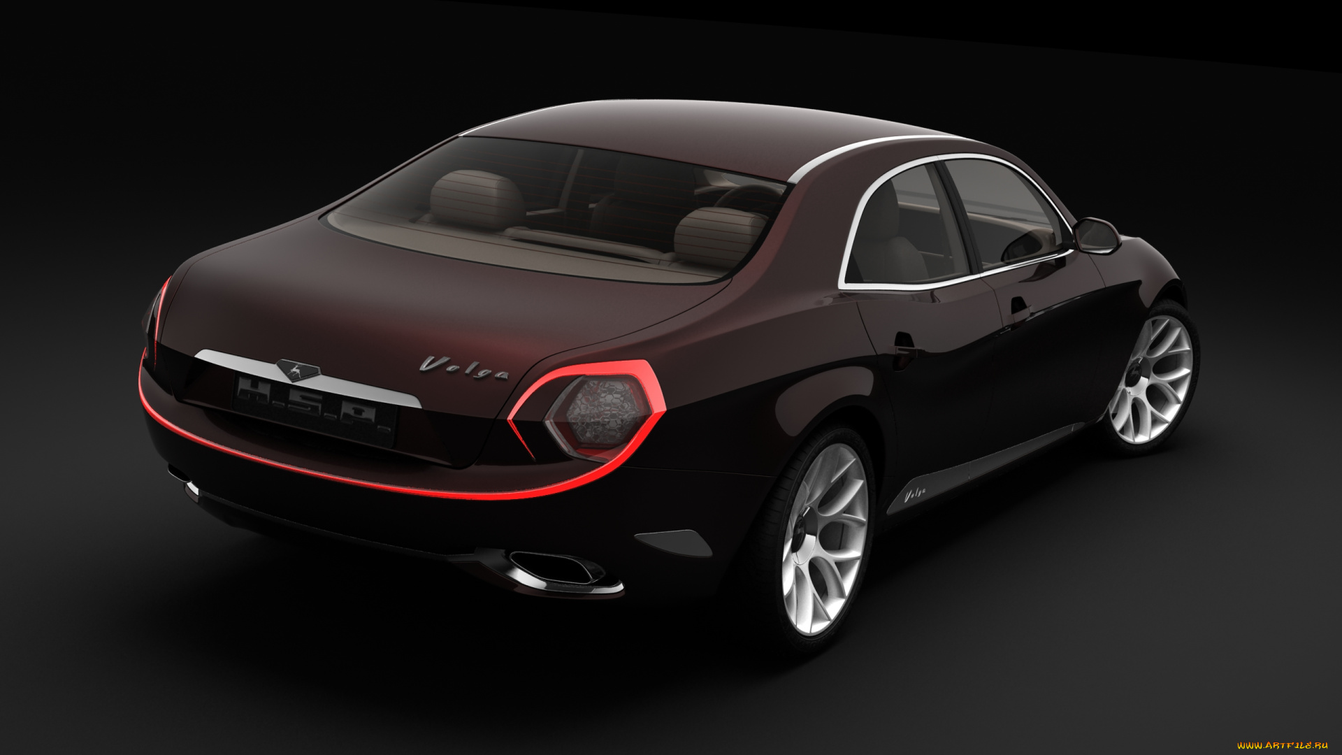 gaz, volga, 2020, concept, автомобили, 3д, 2020, concept, gaz, volga