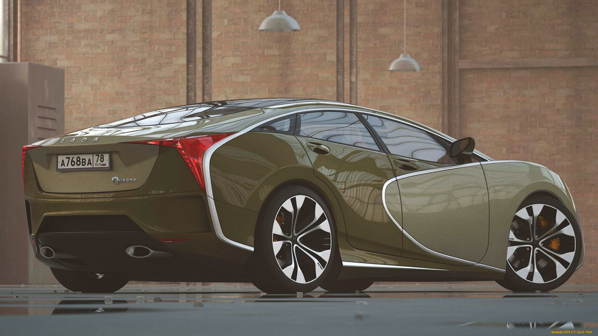 lada, questa, concept, 2017, автомобили, 3д, 2017, concept, questa, lada