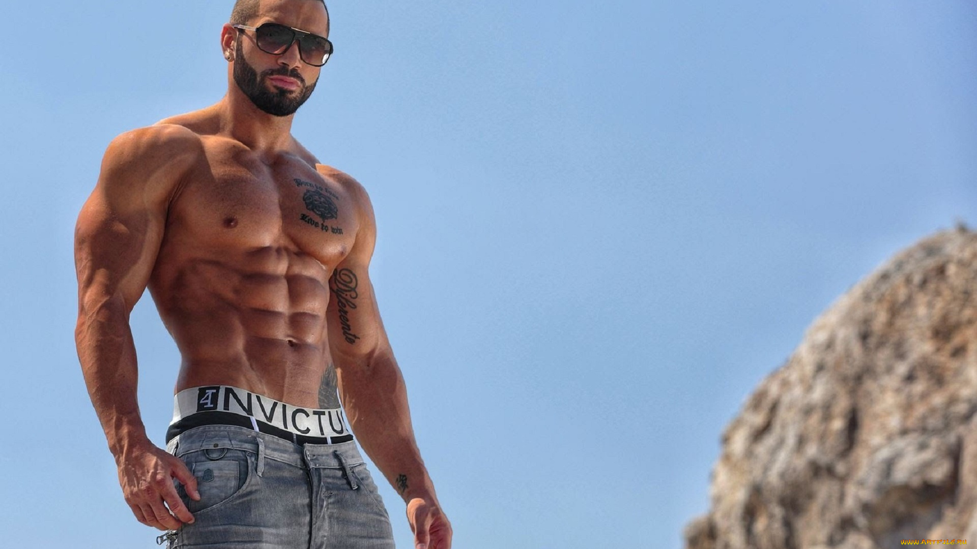 мужчины, lazar, angelov, торс, тату