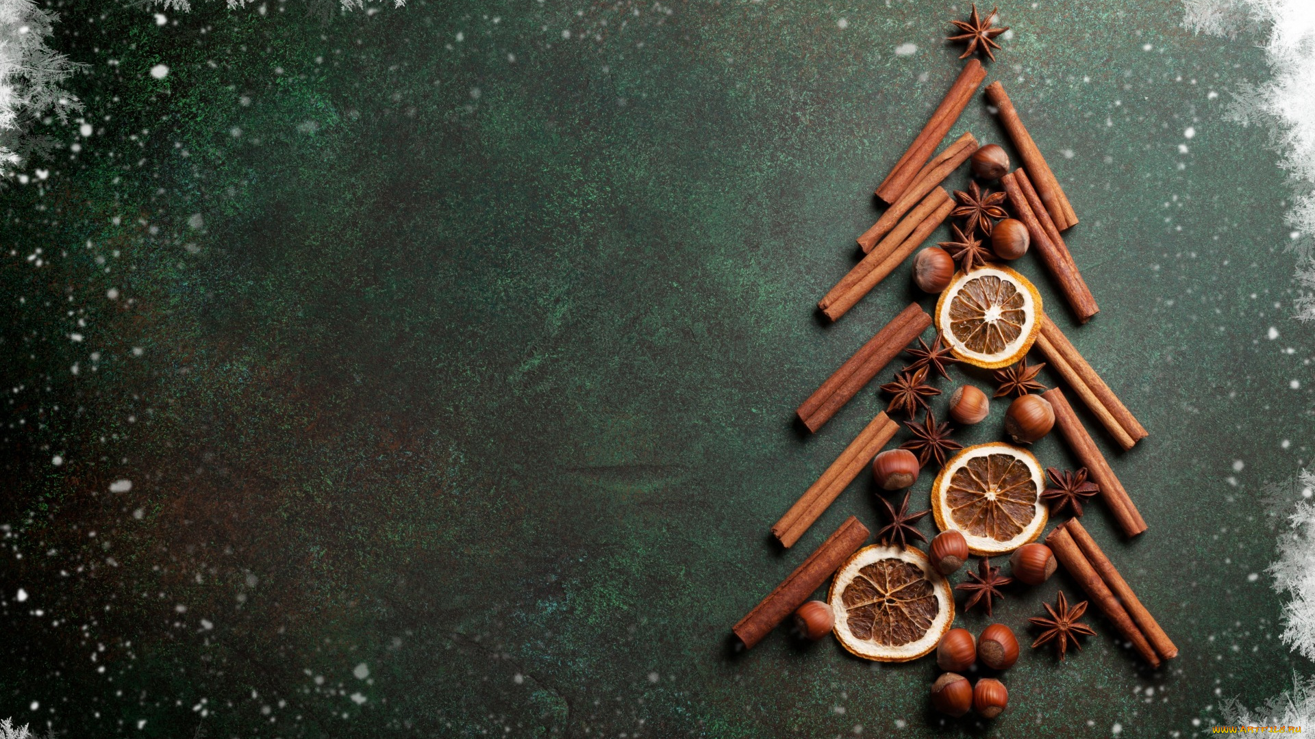 праздничные, угощения, палочки, украшения, орехи, holiday, celebration, рождество, елка, корица, decoration, christmas, tree, снежинки, xmas, новый, год, merry