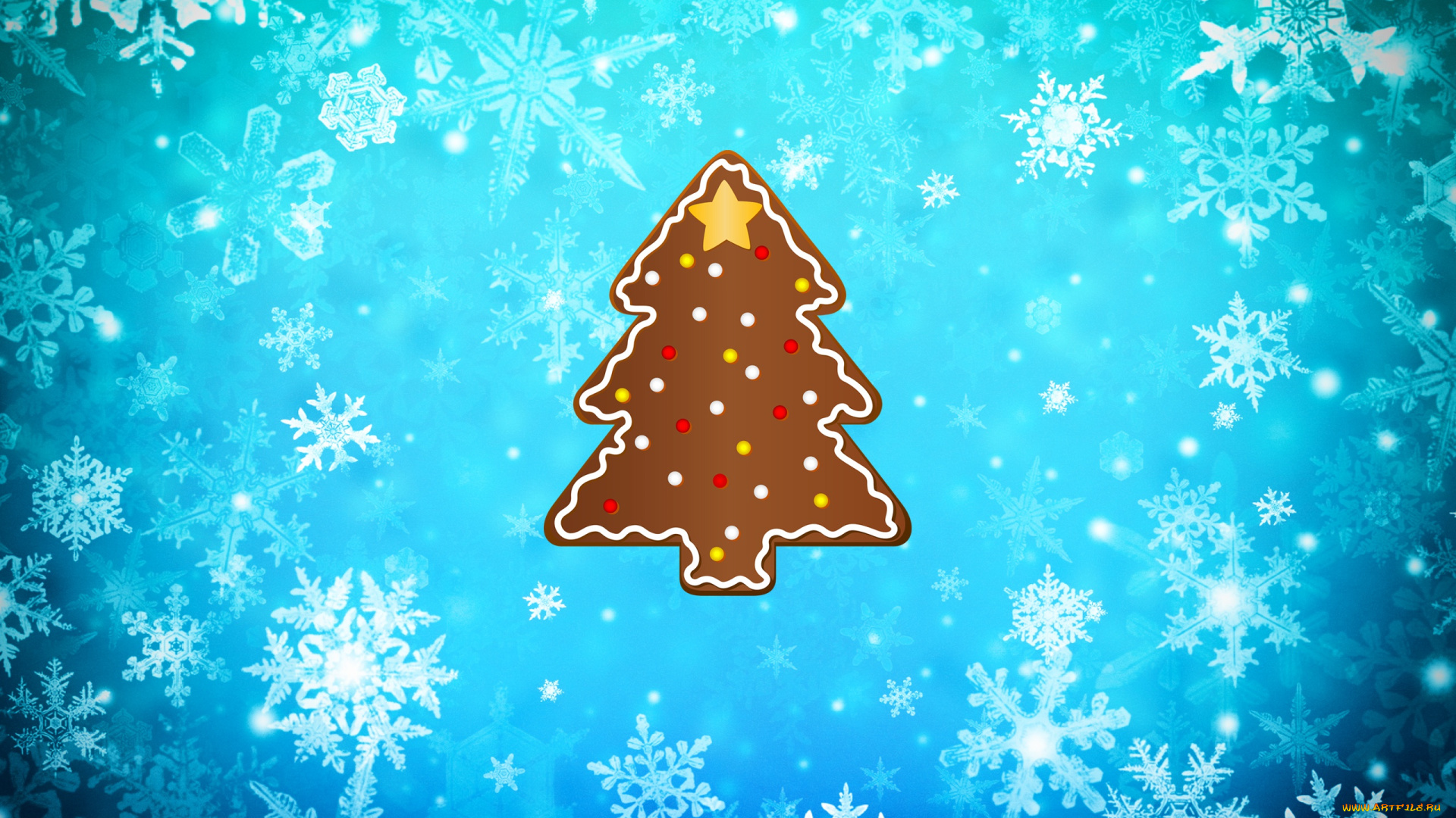 праздничные, векторная, графика, , новый, год, фон, праздник, снег, елка, минимализм, печенька, новый, год, зима, рождество, снежинки, Ёлка