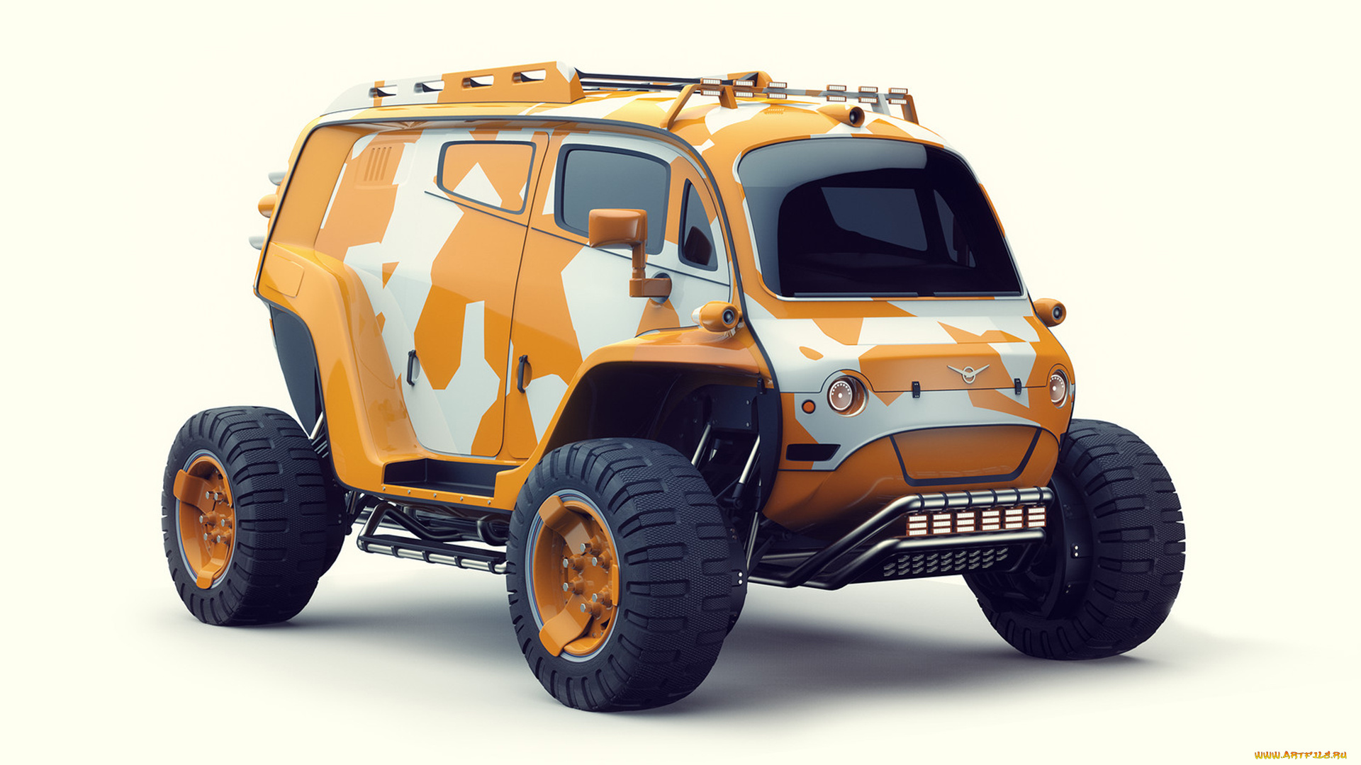 uaz-2061, автомобили, 3д, дизайн, графика, 2061, uaz