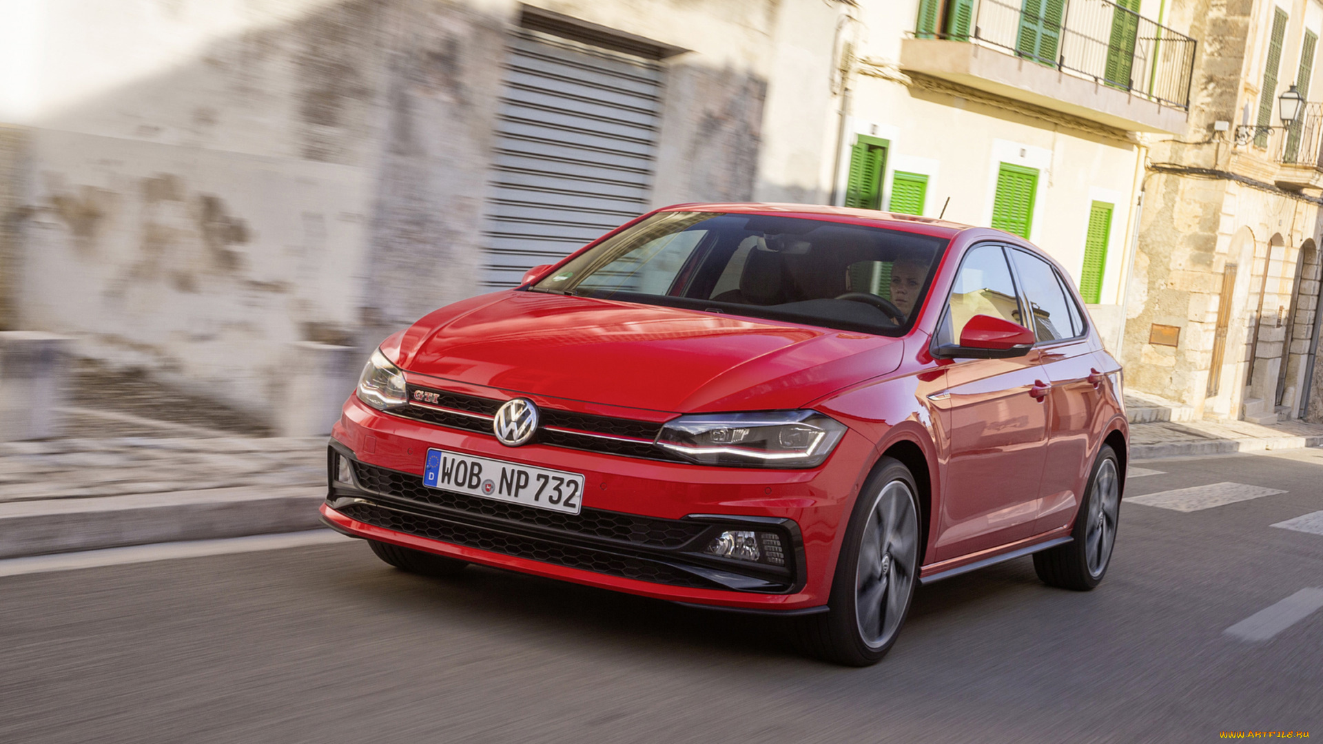 volkswagen, polo, gti, 2018, автомобили, volkswagen, красный, 2018, gti, polo
