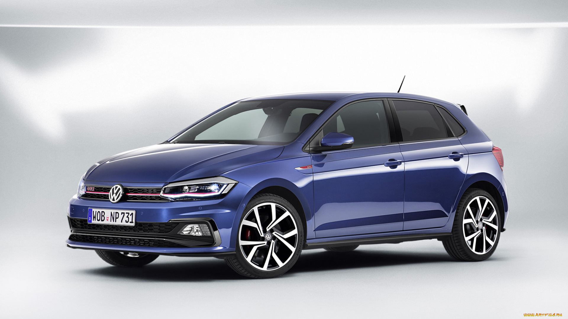 volkswagen, polo, gti, 2018, автомобили, volkswagen, polo, 2018, blue, gti