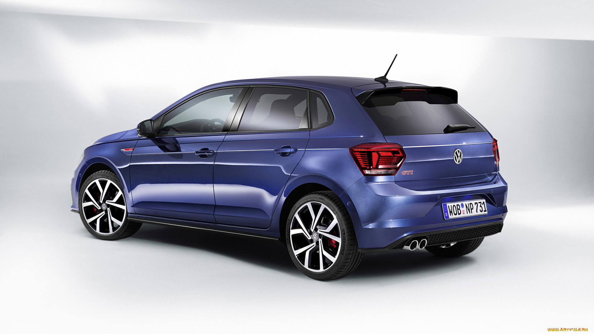 volkswagen, polo, gti, 2018, автомобили, volkswagen, blue, 2018, gti, polo