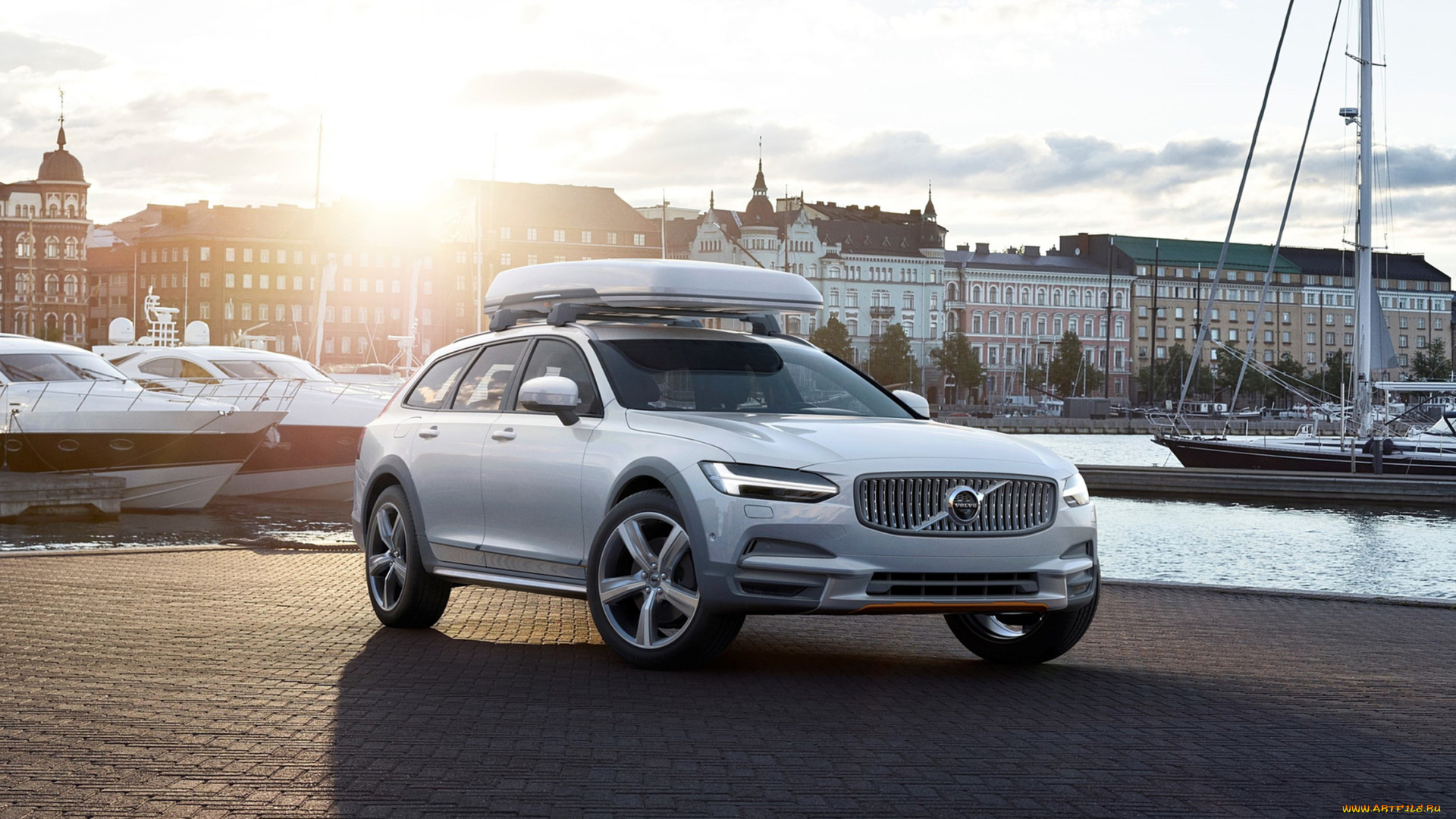 volvo, v90, cross, country, 2018, автомобили, volvo, металлик, серебряный, 2018, country, v90, cross
