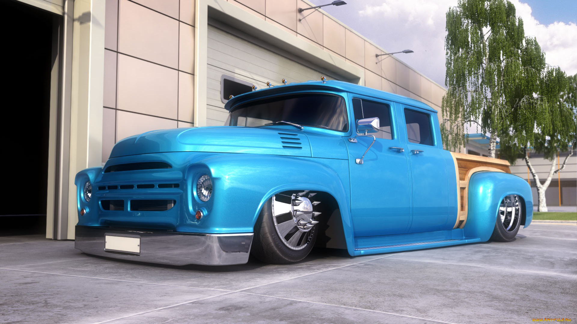 zil-130, hot, rod, автомобили, 3д, rod, 130, hot, zil