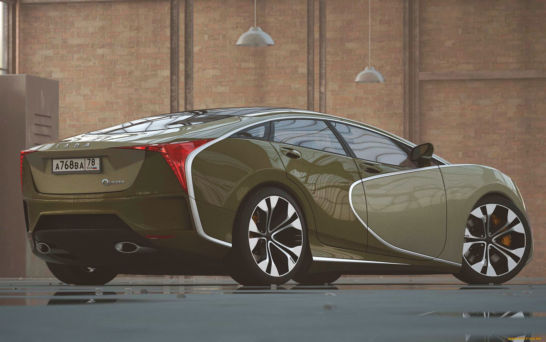 lada, questa, concept, 2017, автомобили, 3д, 2017, concept, questa, lada