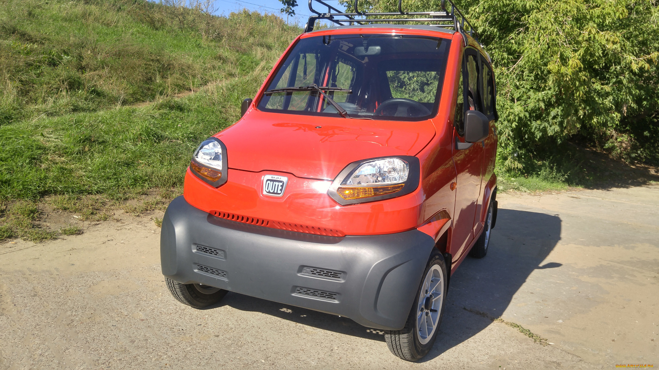 bajaj, qute, qcar, re60, 2016, автомобили, -unsort, re60, qcar, qute, bajaj, красный, 2016