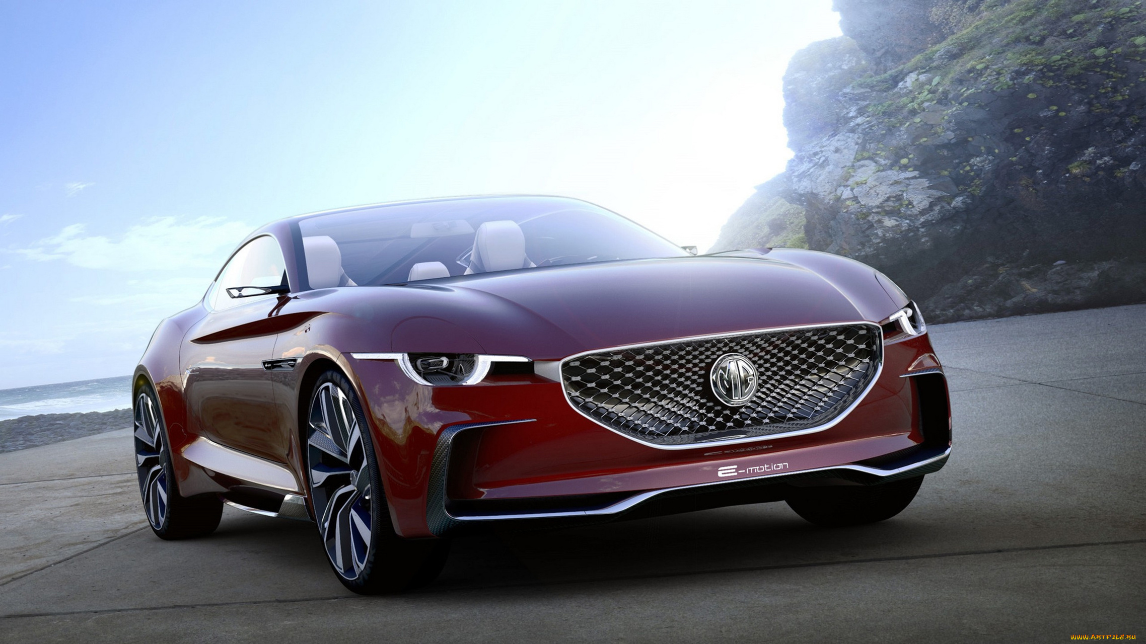 mg, e-motion, concept, 2017, автомобили, 3д, mg, вишнёвый, 2017, concept, e-motion