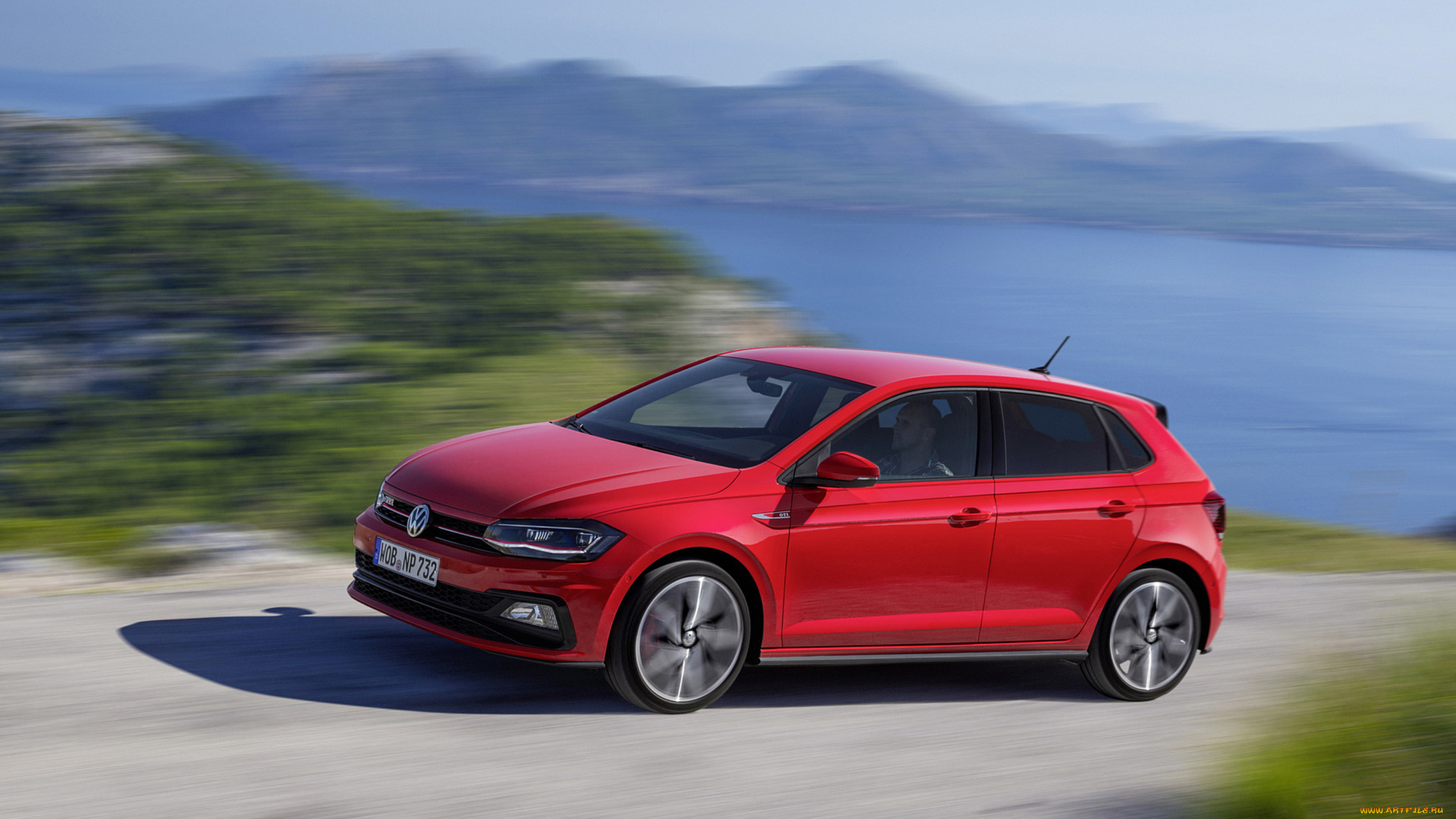 volkswagen, polo, gti, 2018, автомобили, volkswagen, красный, 2018, gti, polo