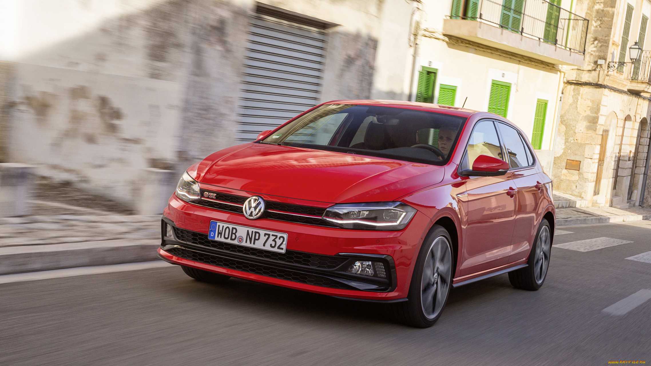 volkswagen, polo, gti, 2018, автомобили, volkswagen, красный, 2018, gti, polo