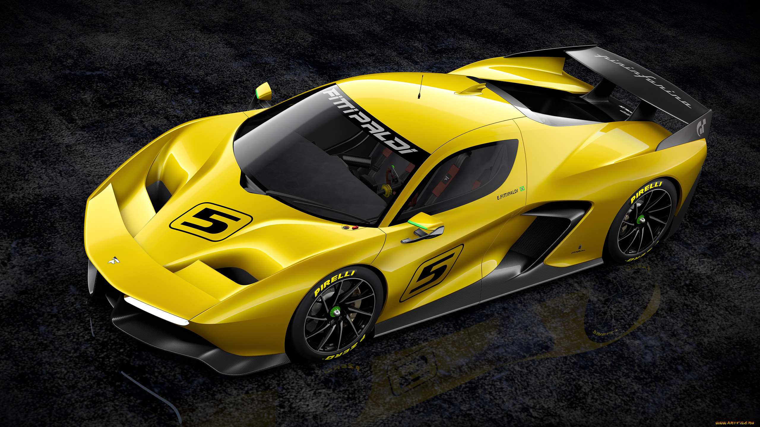 pininfarina, fittipaldi, ef7, vision, gran, turismo, concept, 2017, автомобили, pininfarina, 2017, жёлтая, concept, turismo, gran, vision, ef7, fittipaldi