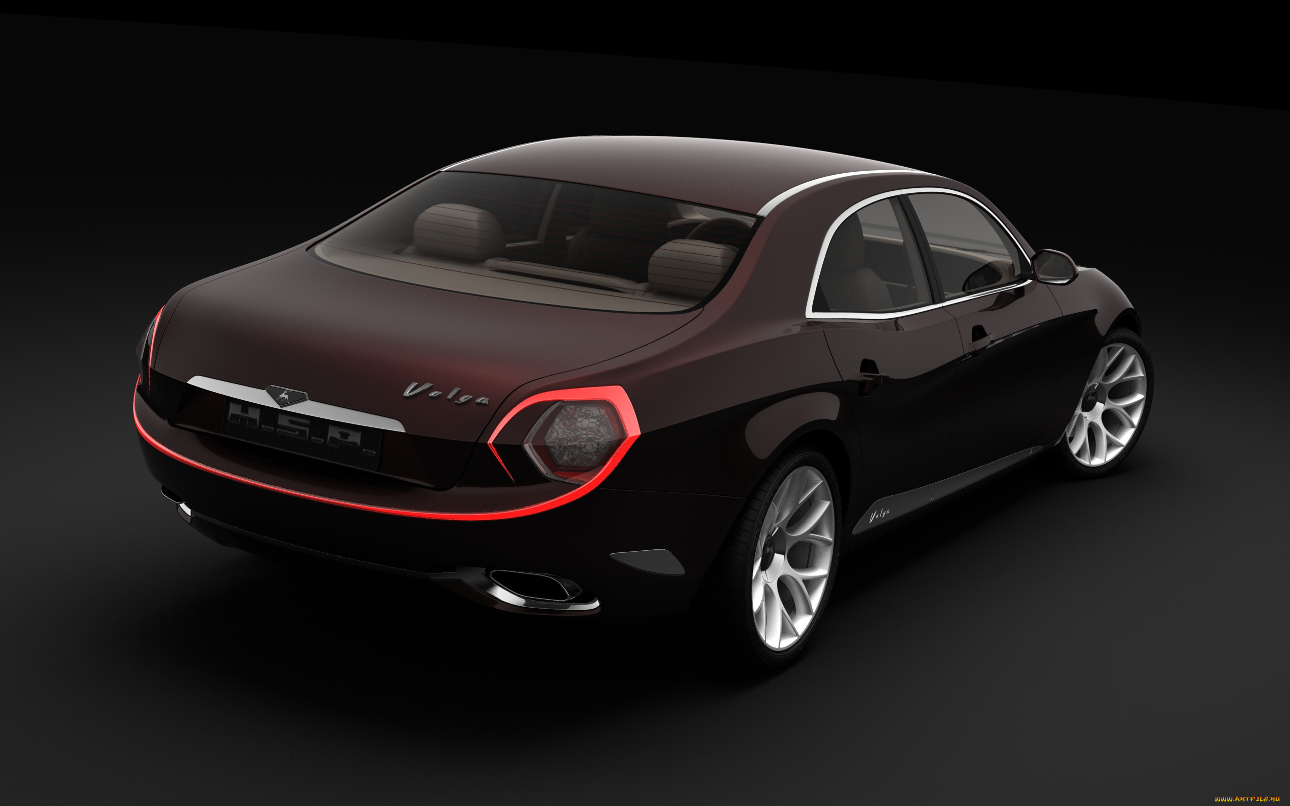 gaz, volga, 2020, concept, автомобили, 3д, 2020, concept, gaz, volga