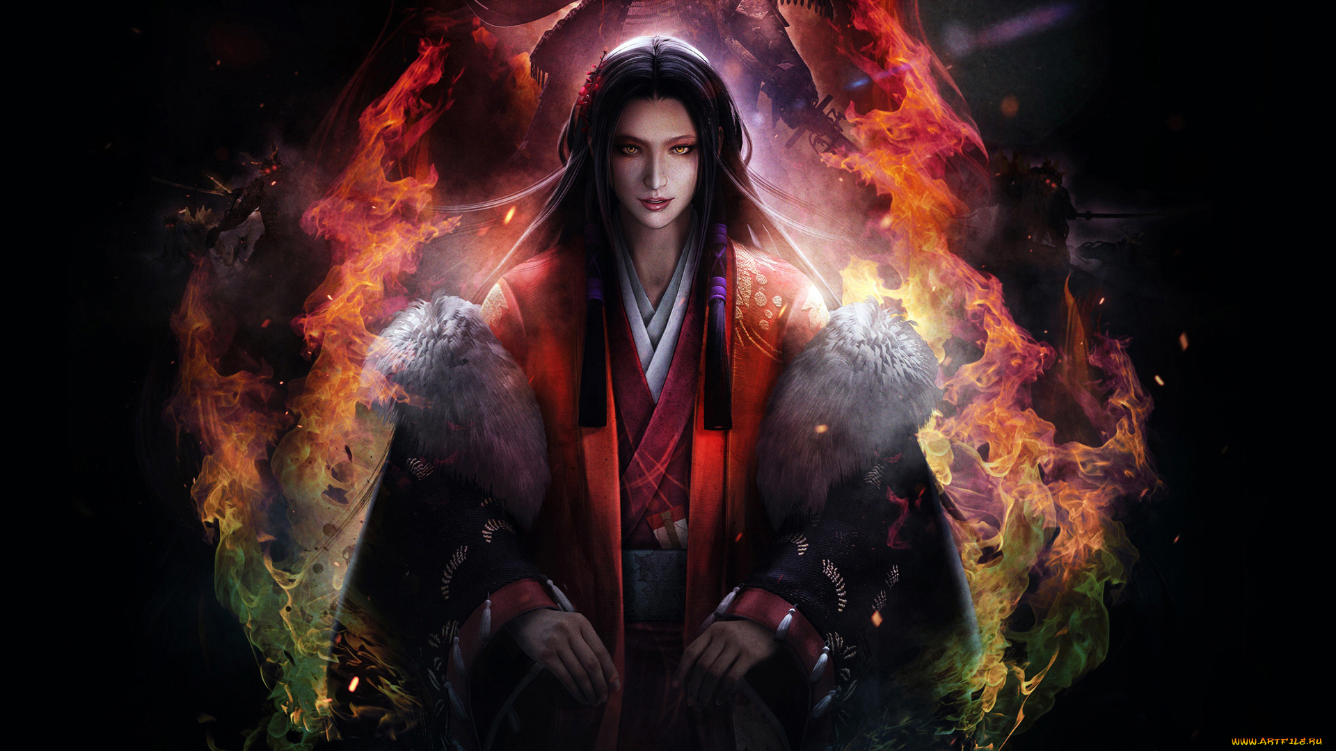 фэнтези, девушки, взгляд