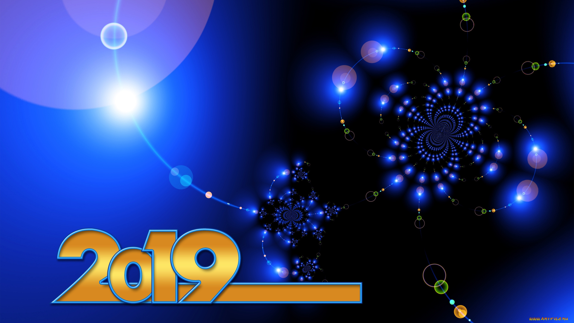 праздничные, 3д, графика, , новый, год, новый, год, фракталы, 2019