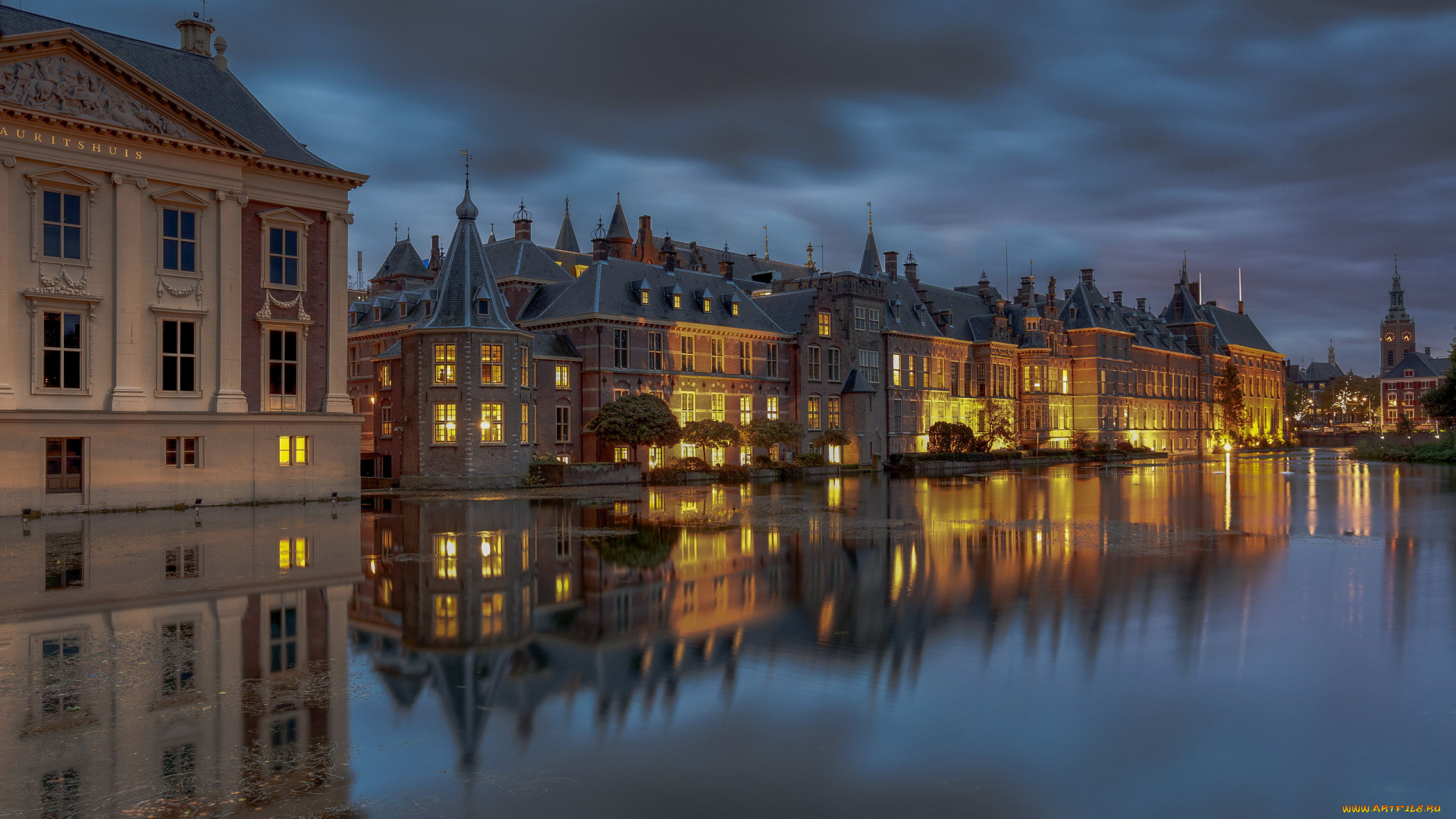 hofvijver, города, гаага, , нидерланды