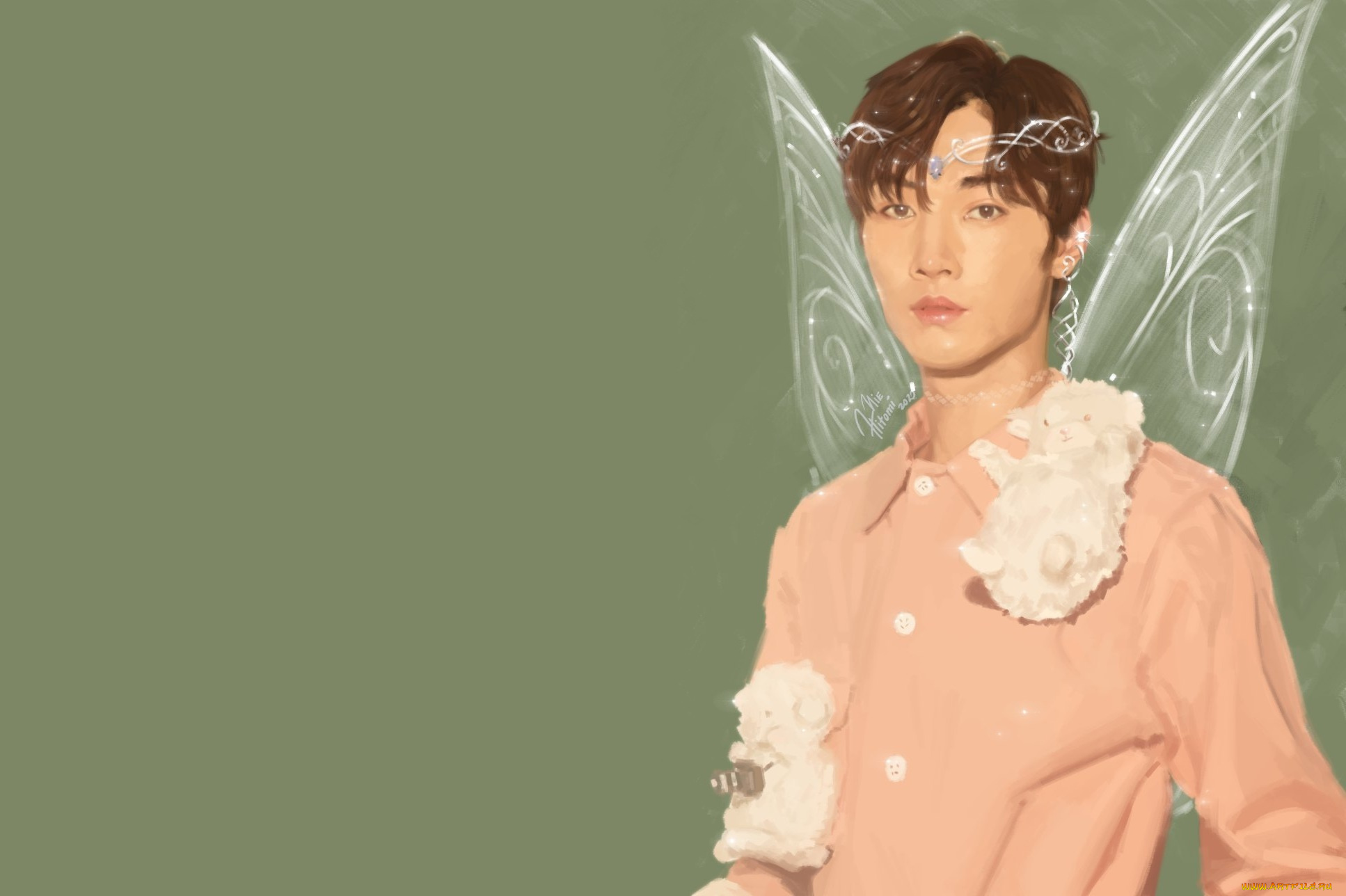 рисованное, люди, сун, цзиян