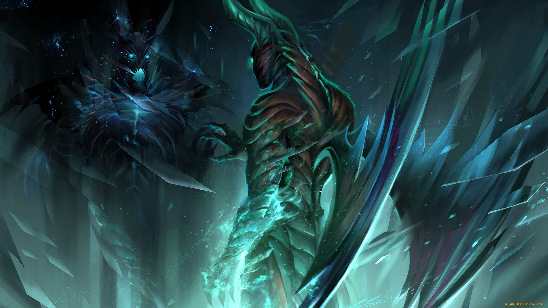 видео, игры, dota, 2, демоны, фон, крылья