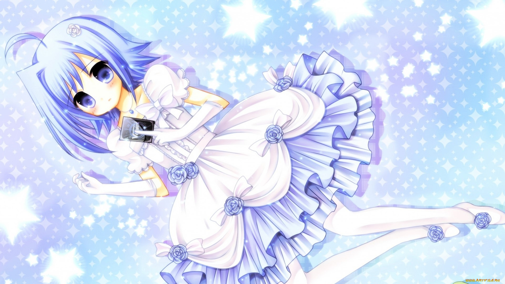 аниме, cardfight, vanguard, девочка, платье, карта