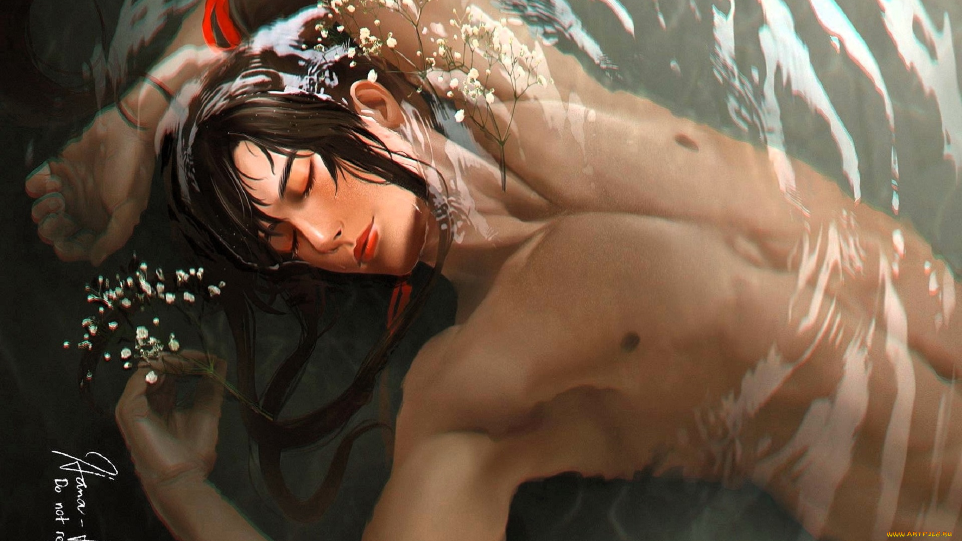 аниме, mo, dao, zu, shi, вэй, усянь, вода