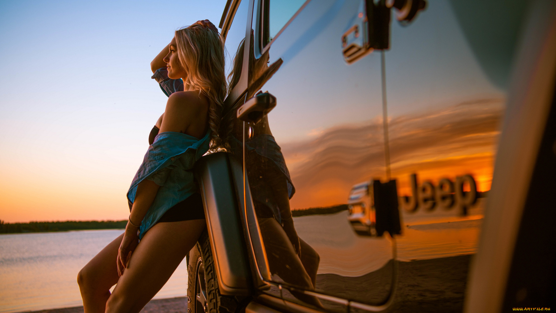 автомобили, -авто, с, девушками, женщины, с, автомобилями, джип, блондинка, jeep, wrangler, модель, на, природе, trevor, johnsen