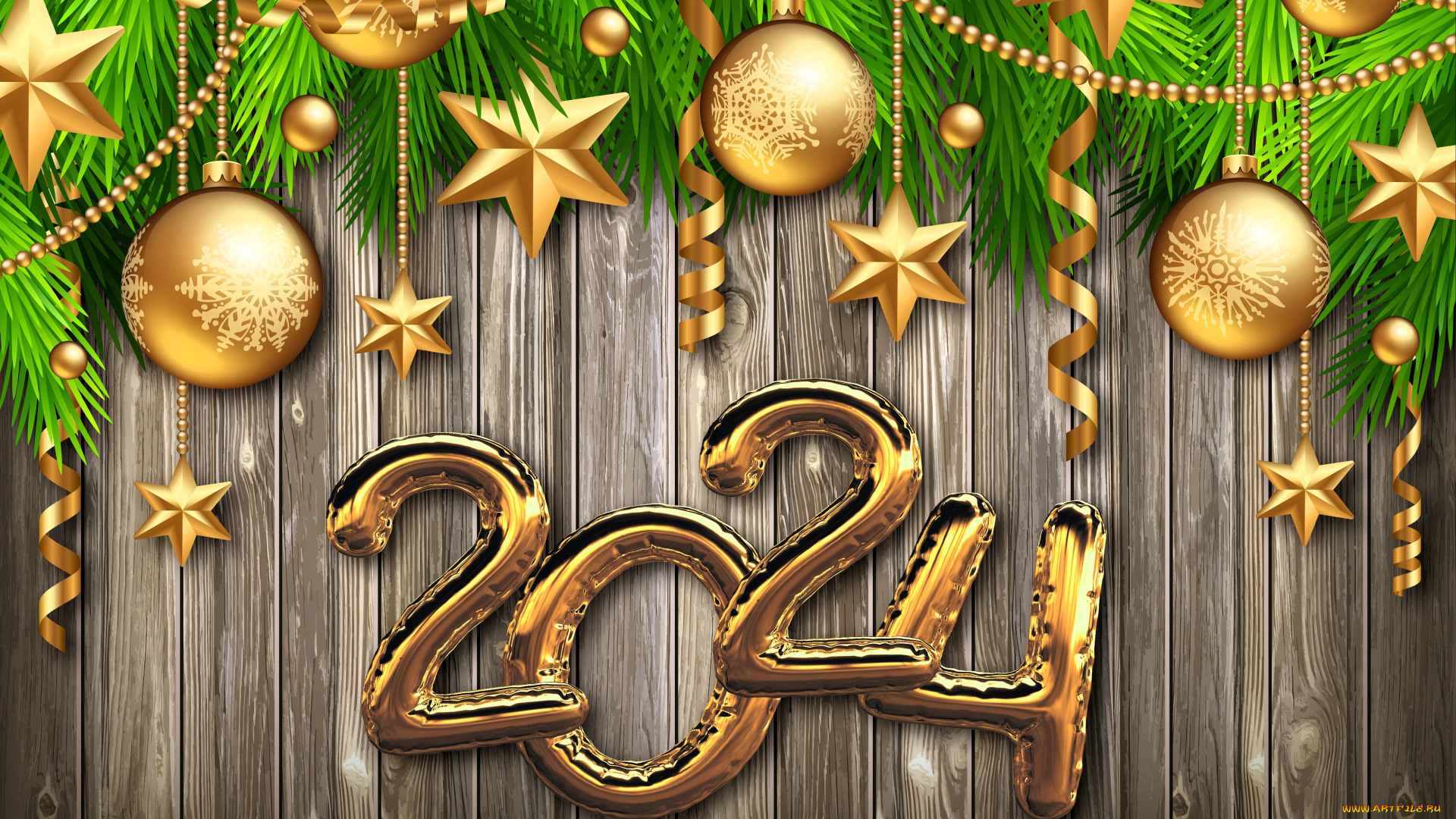 праздничные, векторная, графика, , новый, год, ёлка, украшения, цифры, год