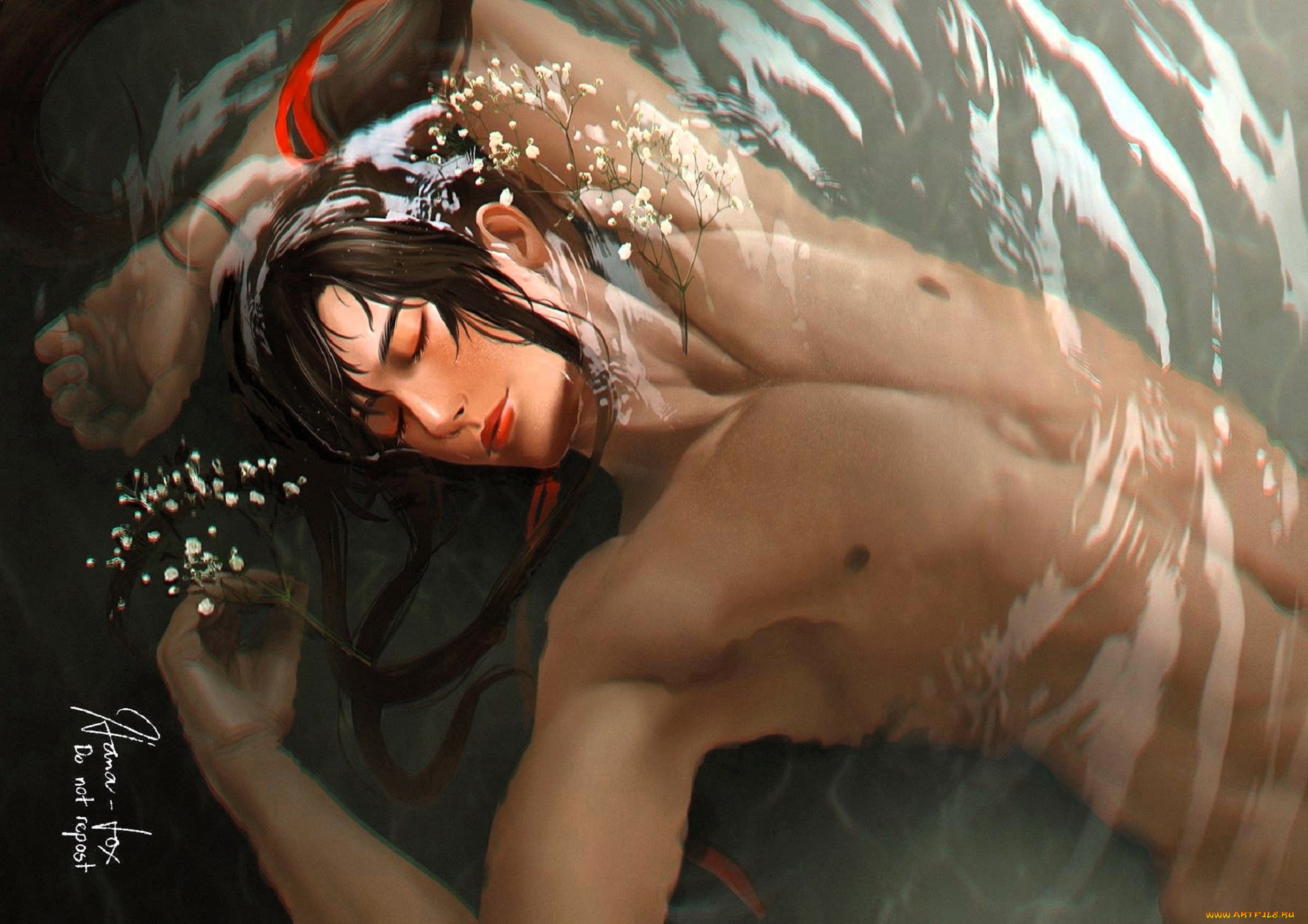 аниме, mo, dao, zu, shi, вэй, усянь, вода