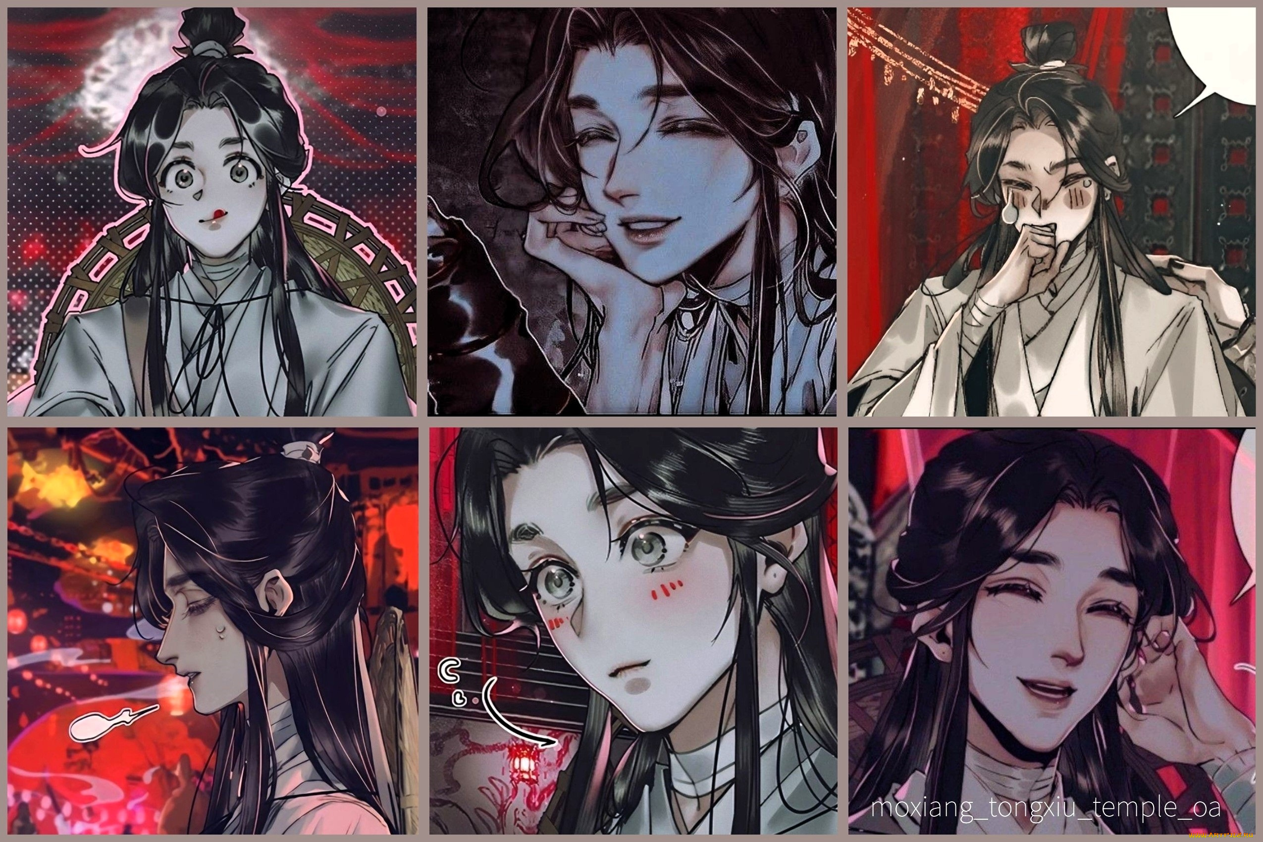 аниме, tian, guan, ci, fu, персонажи