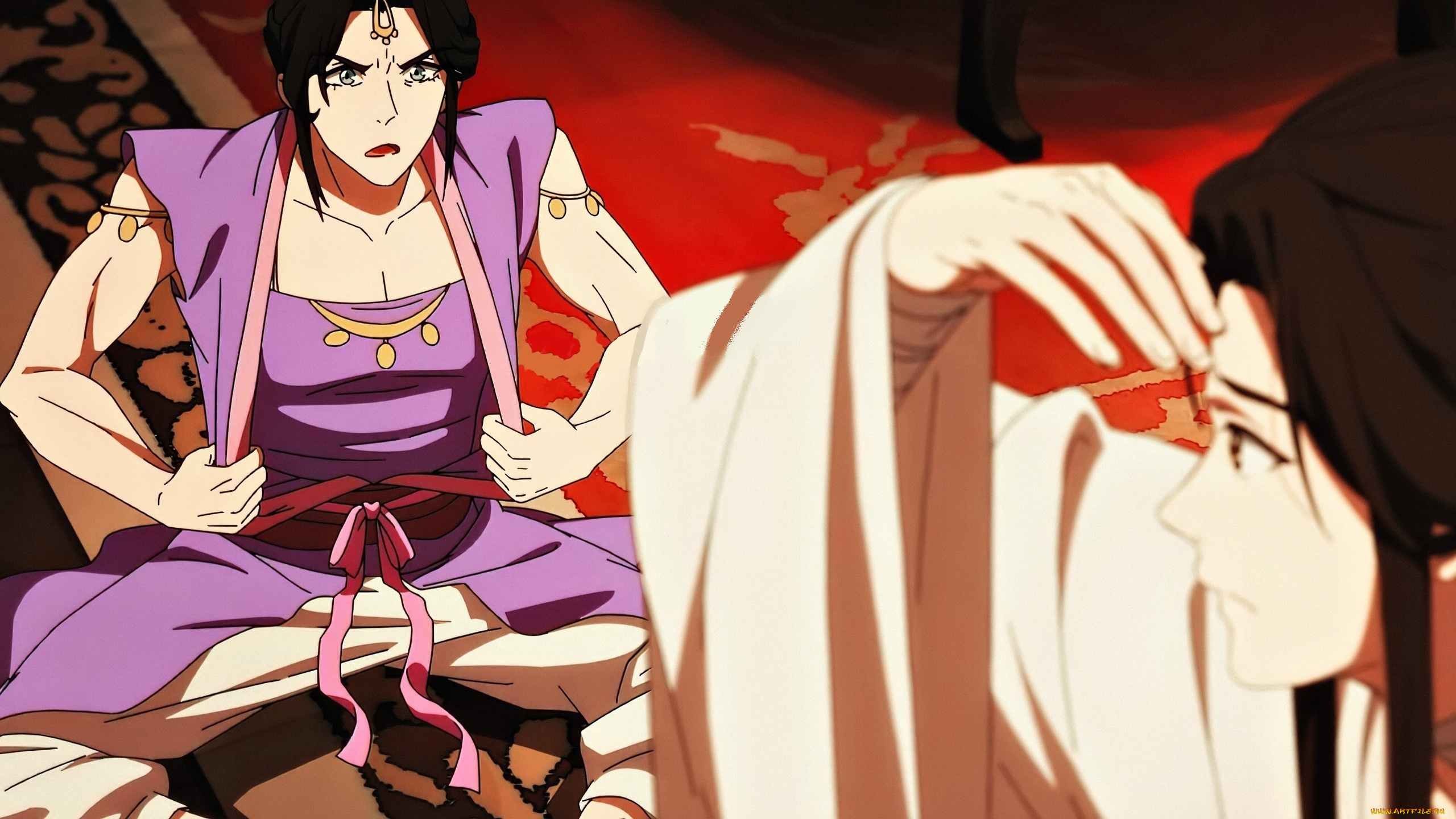 аниме, tian, guan, ci, fu, персонажи, наряд