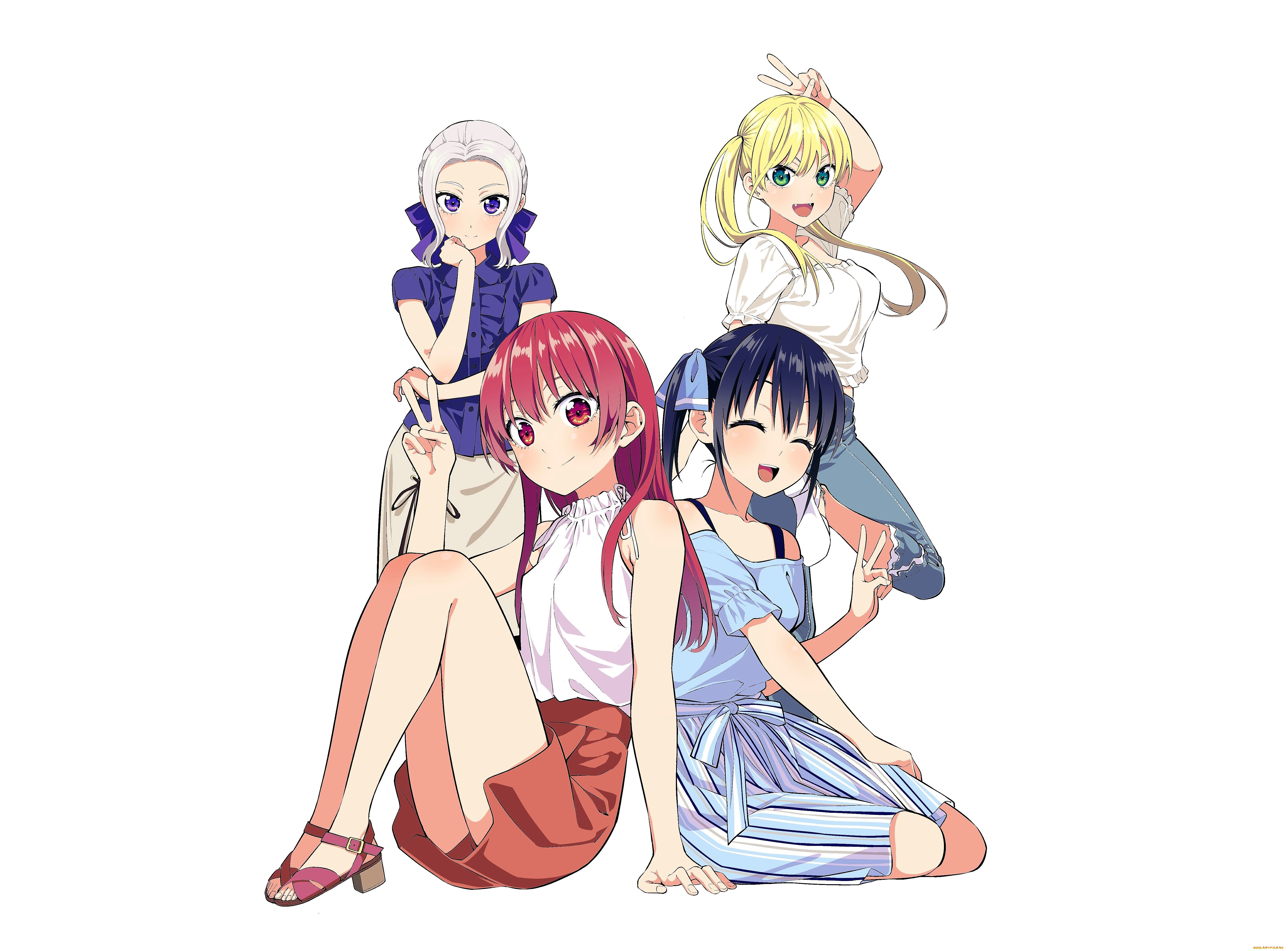 аниме, kanojo, mo, kanojo, девочки