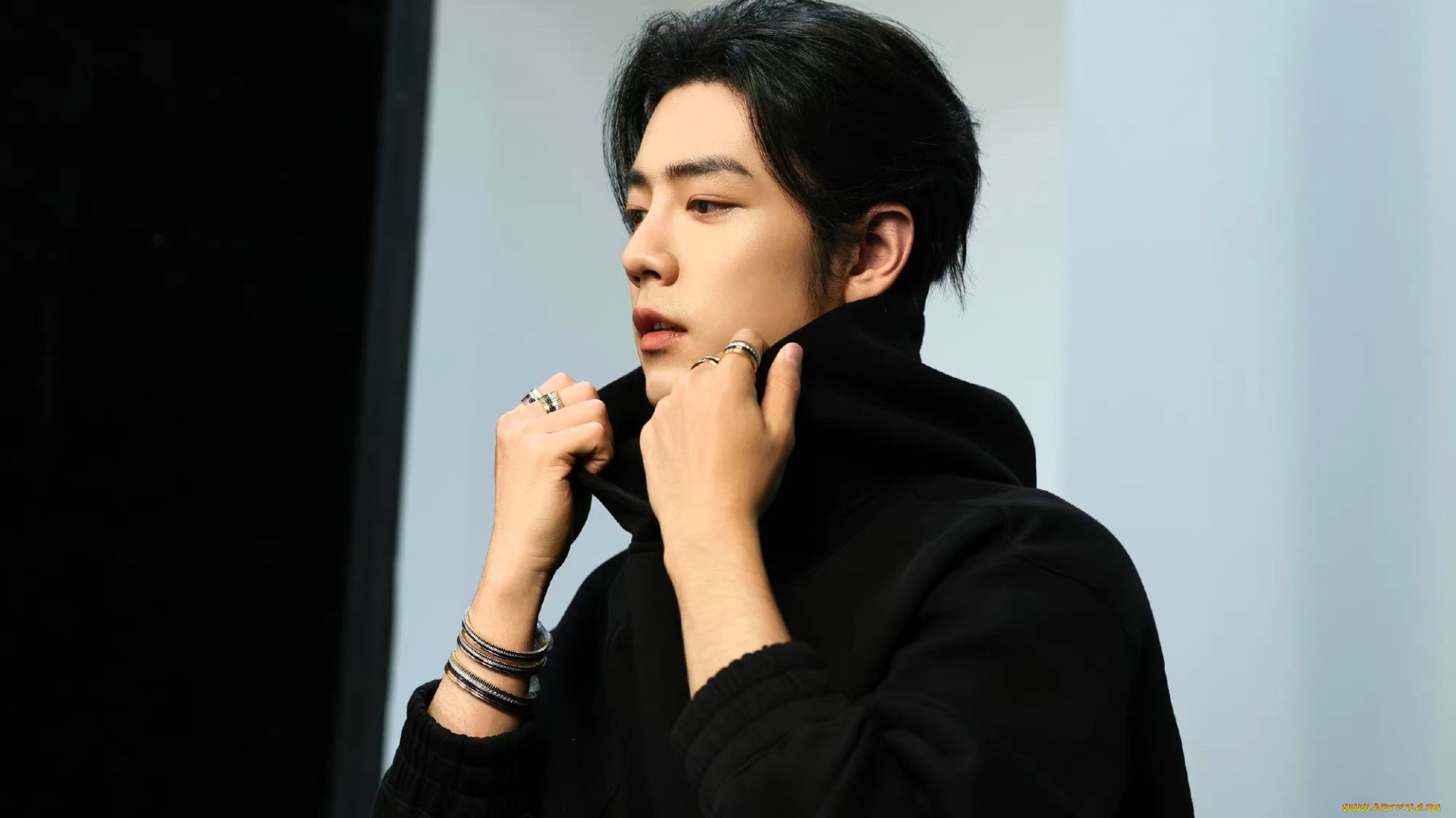 мужчины, xiao, zhan, актер, кофта, браслеты