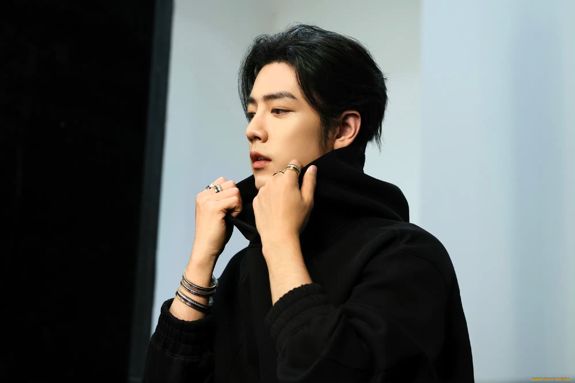 мужчины, xiao, zhan, актер, кофта, браслеты