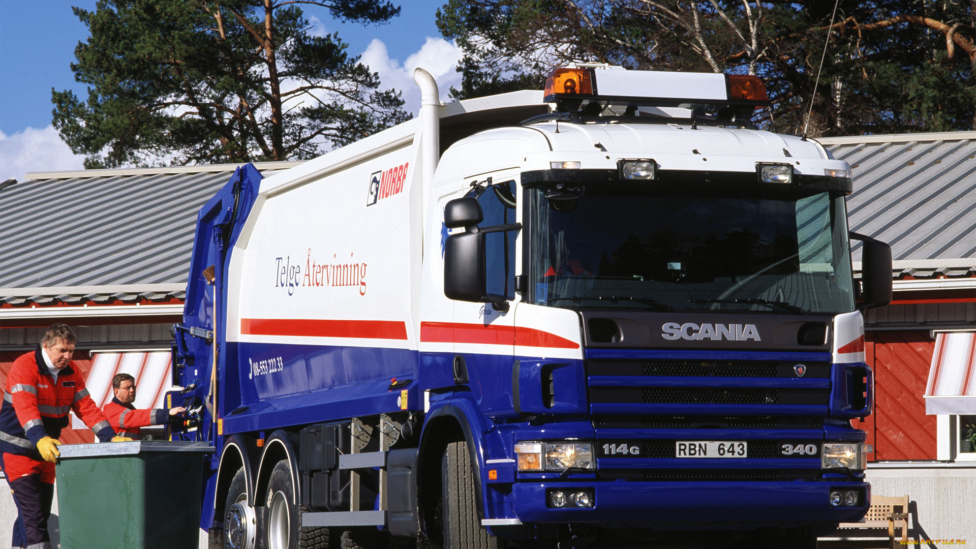 автомобили, мусоровозы, scania