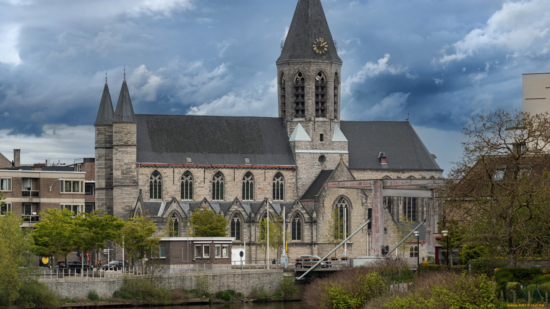 города, -, католические, соборы, , костелы, , аббатства, река, собор