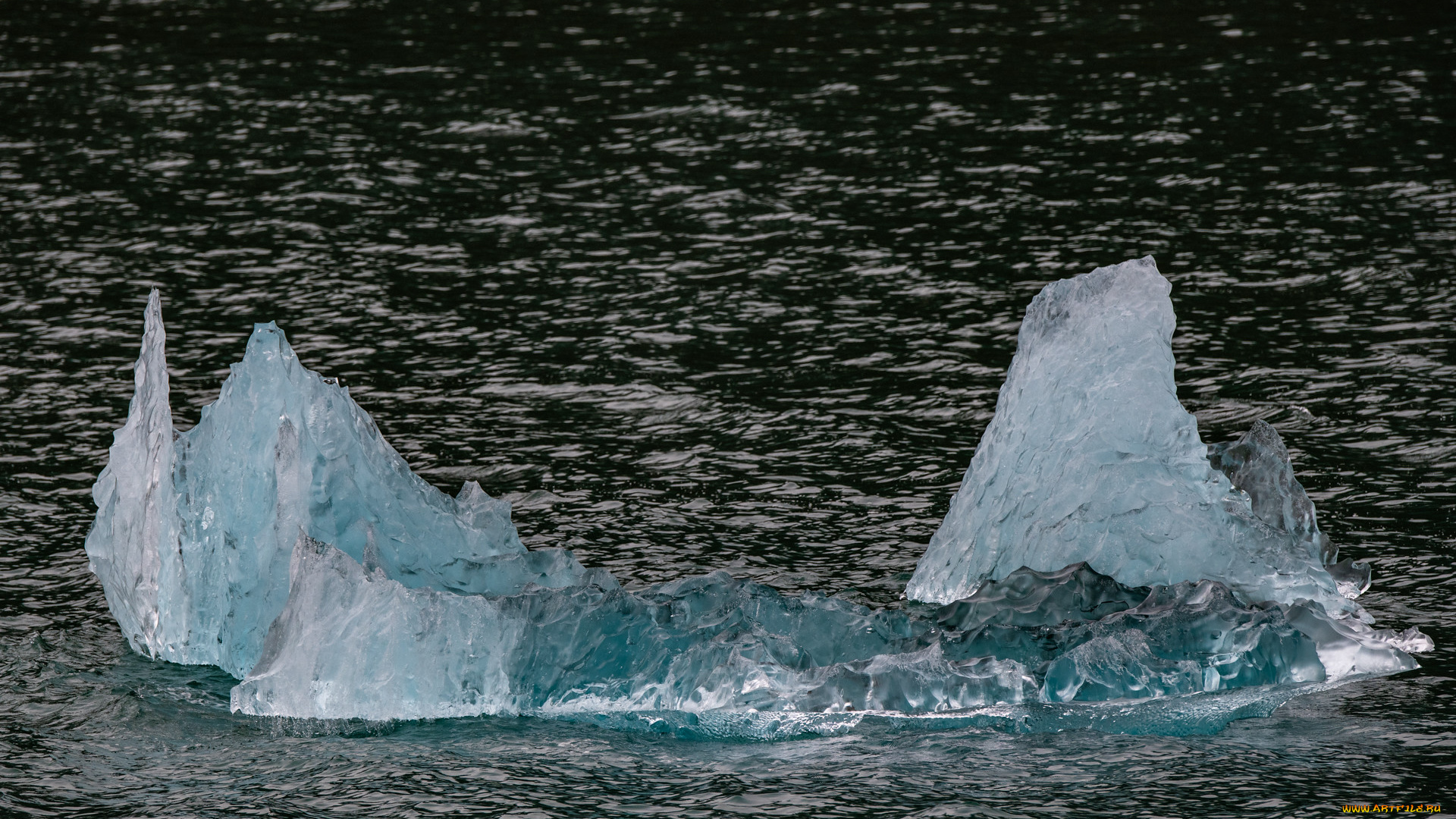 природа, айсберги, и, ледники, айсберг
