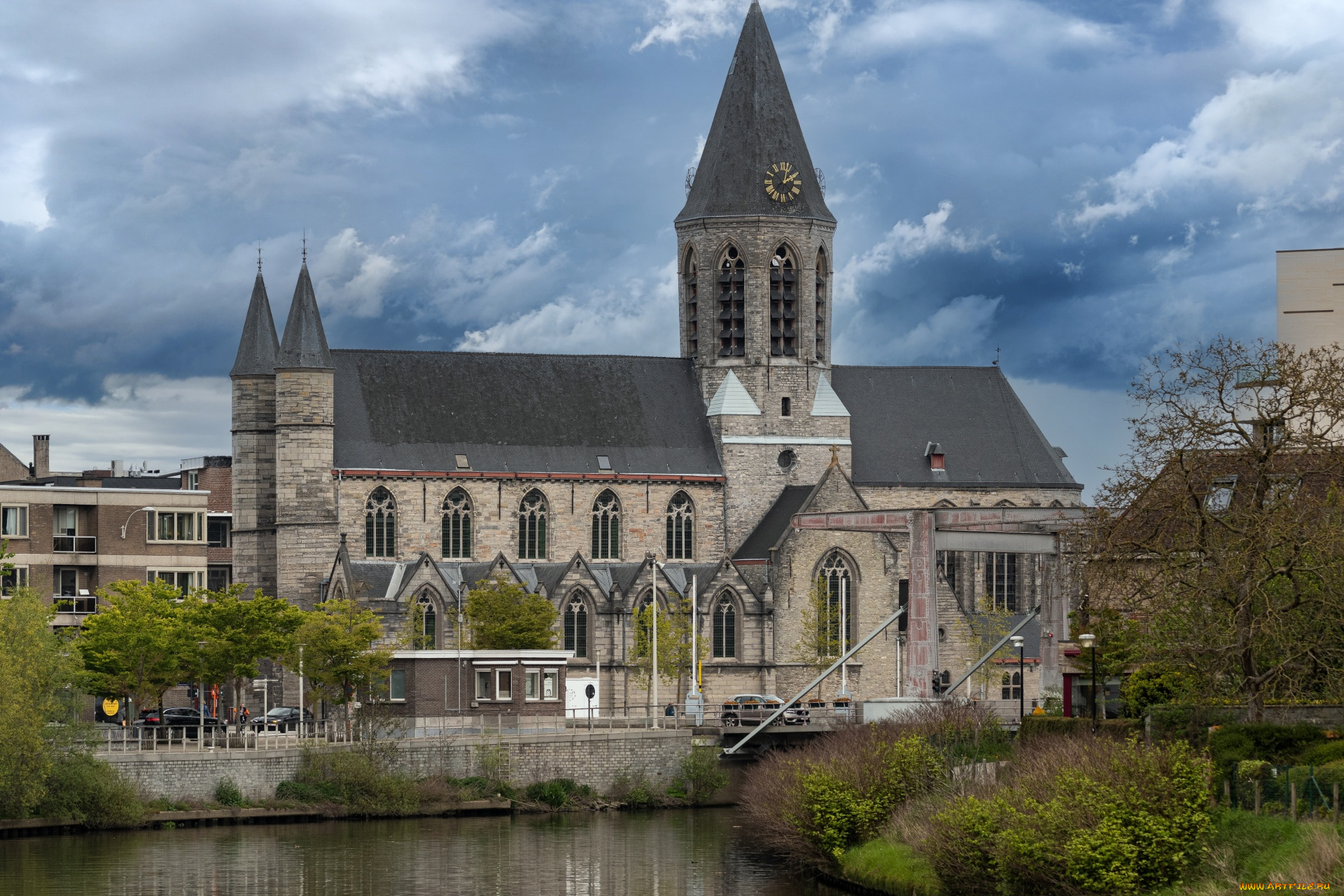 города, -, католические, соборы, , костелы, , аббатства, река, собор