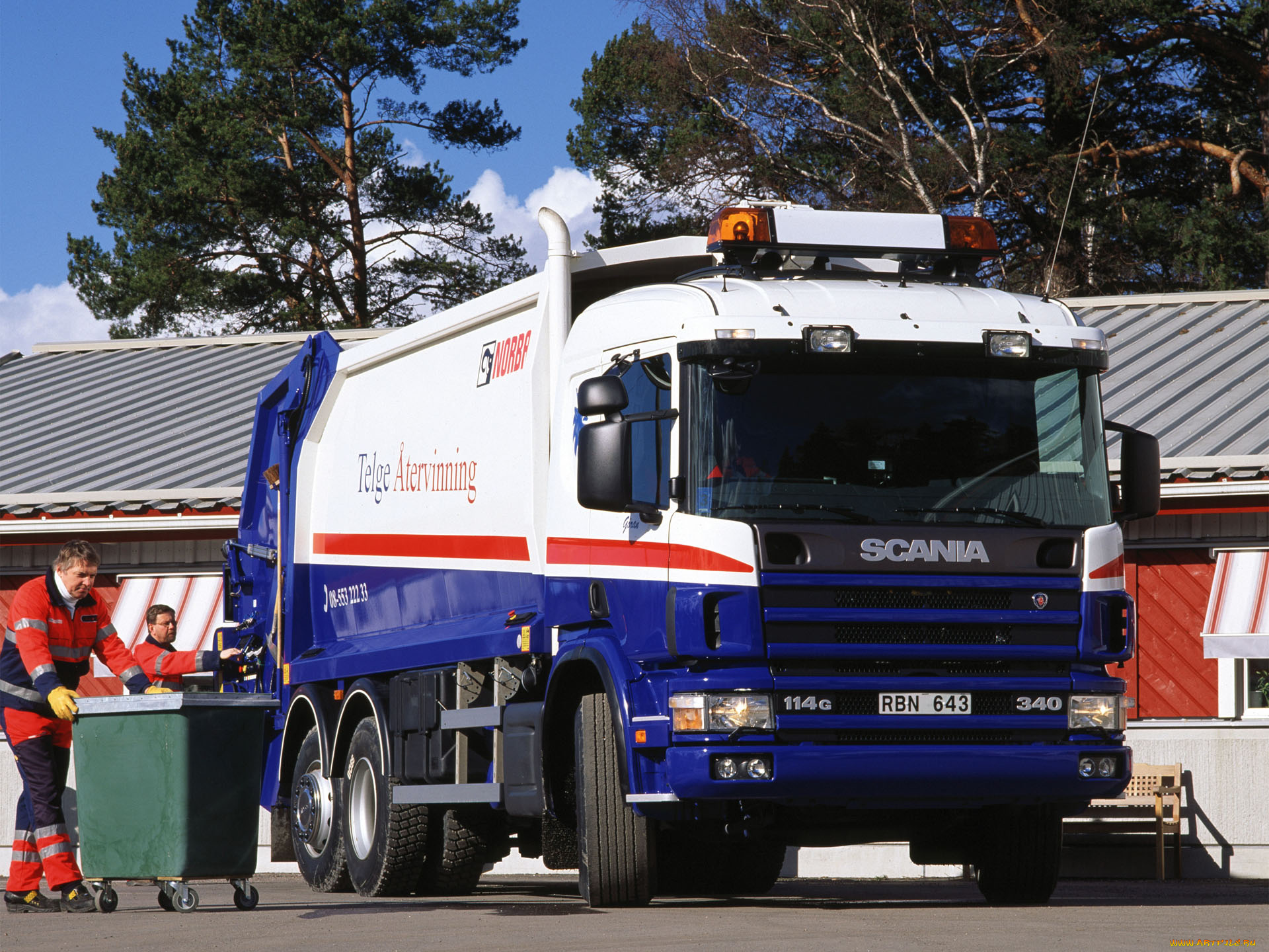 автомобили, мусоровозы, scania