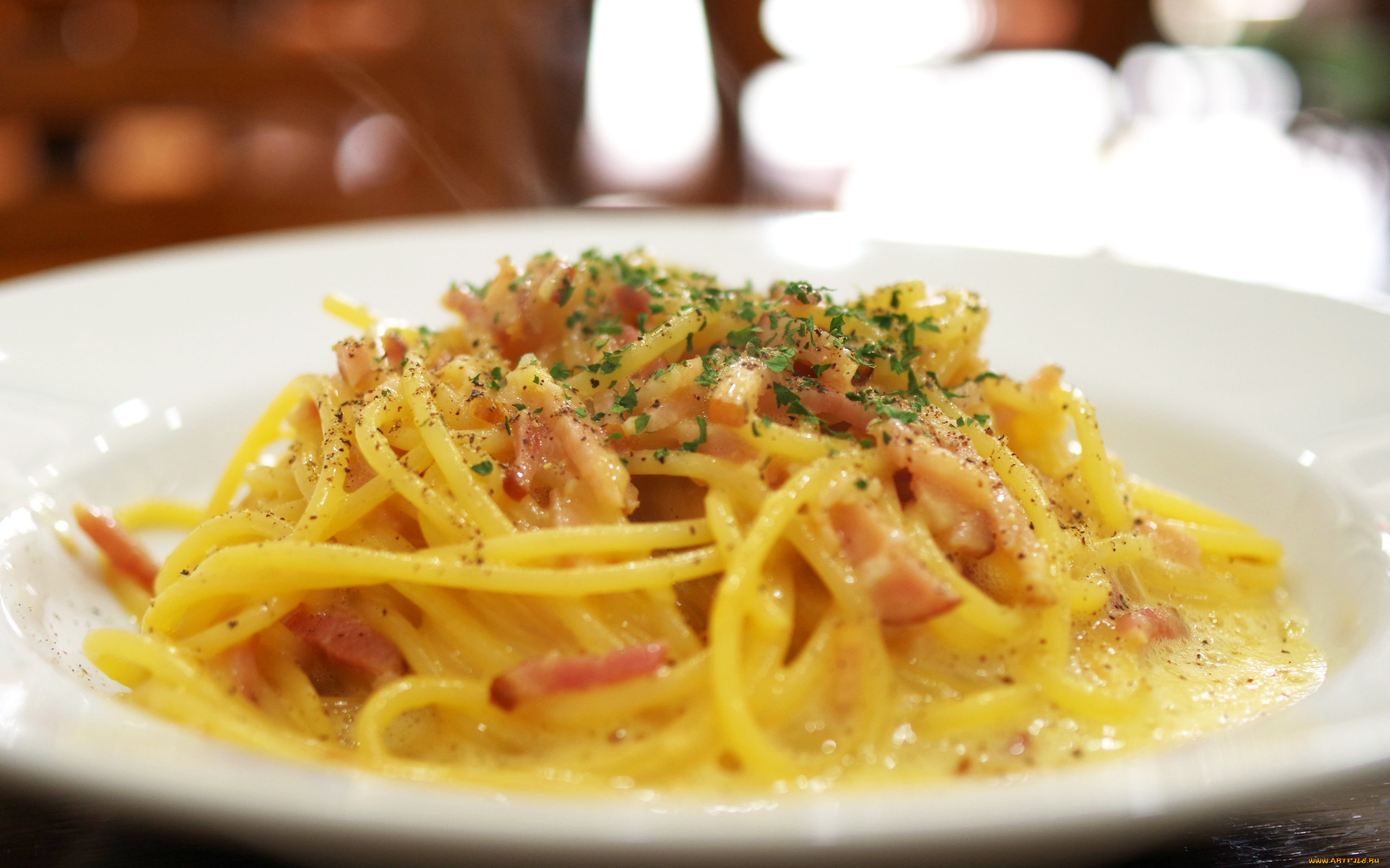 еда, макароны, , макаронные, блюда, спагетти, зелень, ветчина