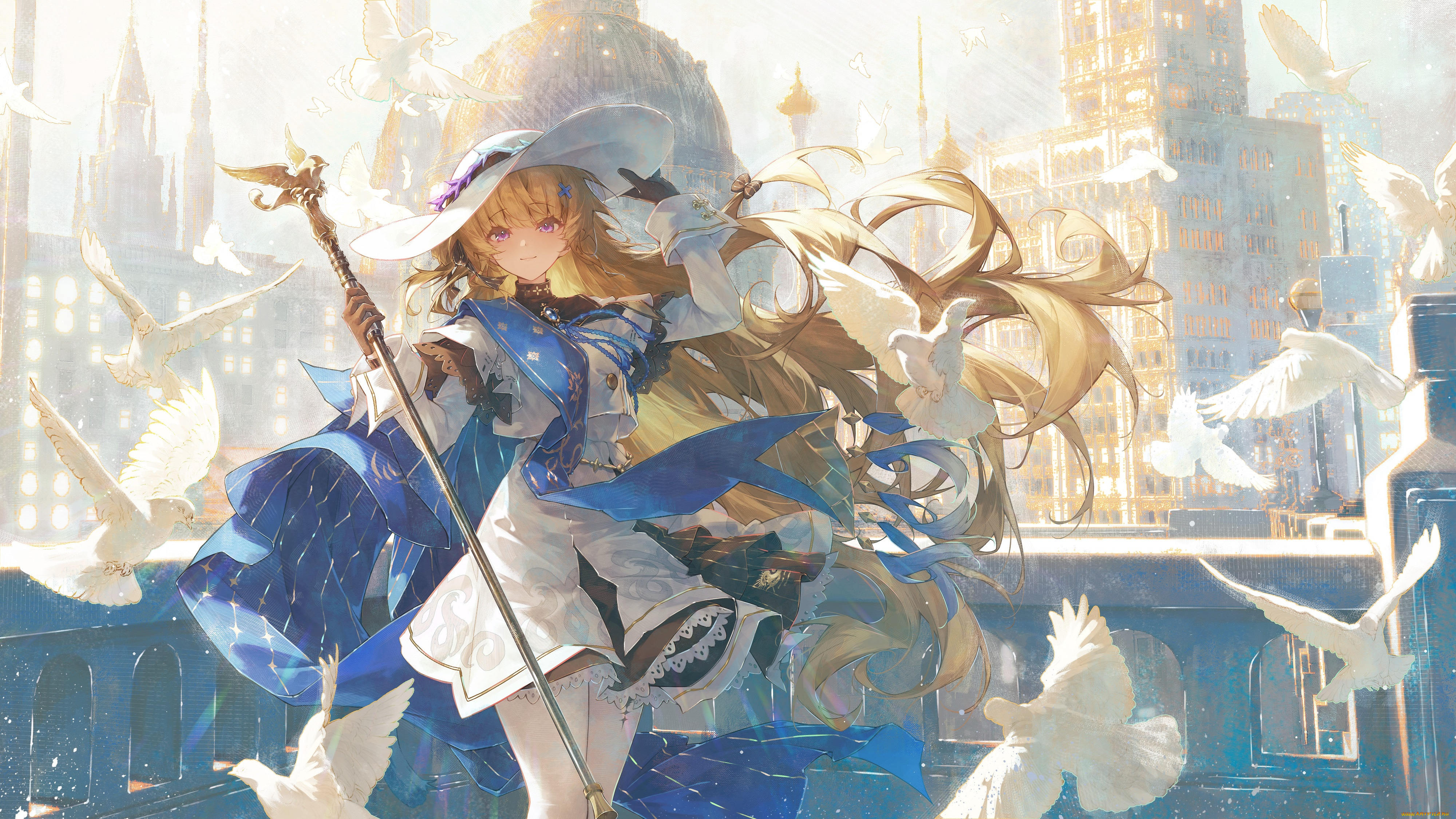 аниме, wuthering, waves, девушка