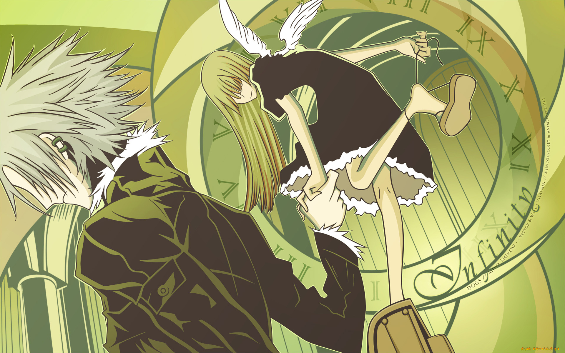 аниме, dogs, bullets, carnage