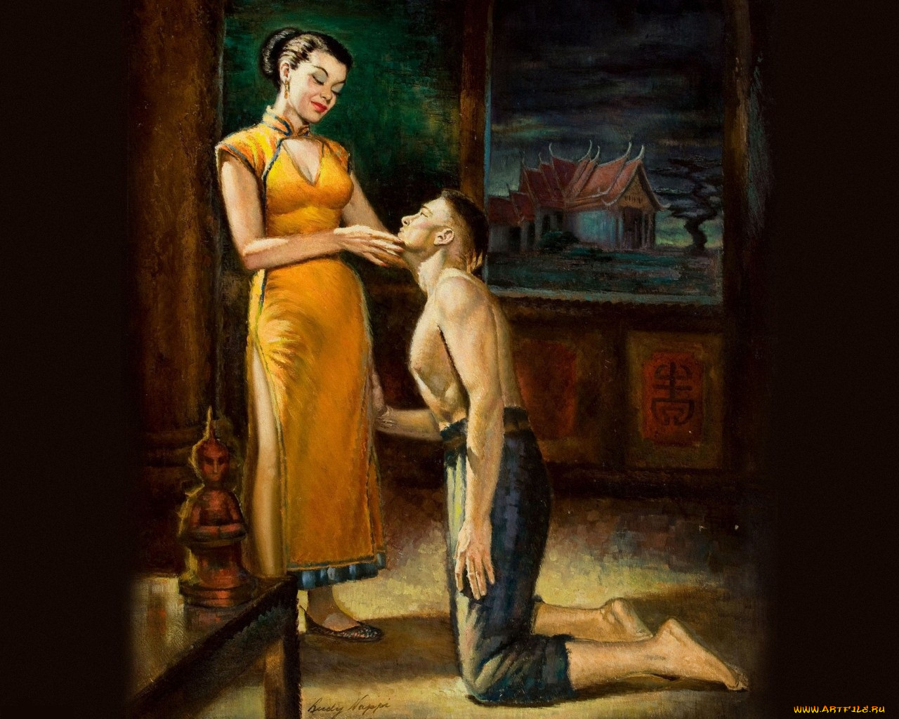 рисованные, люди