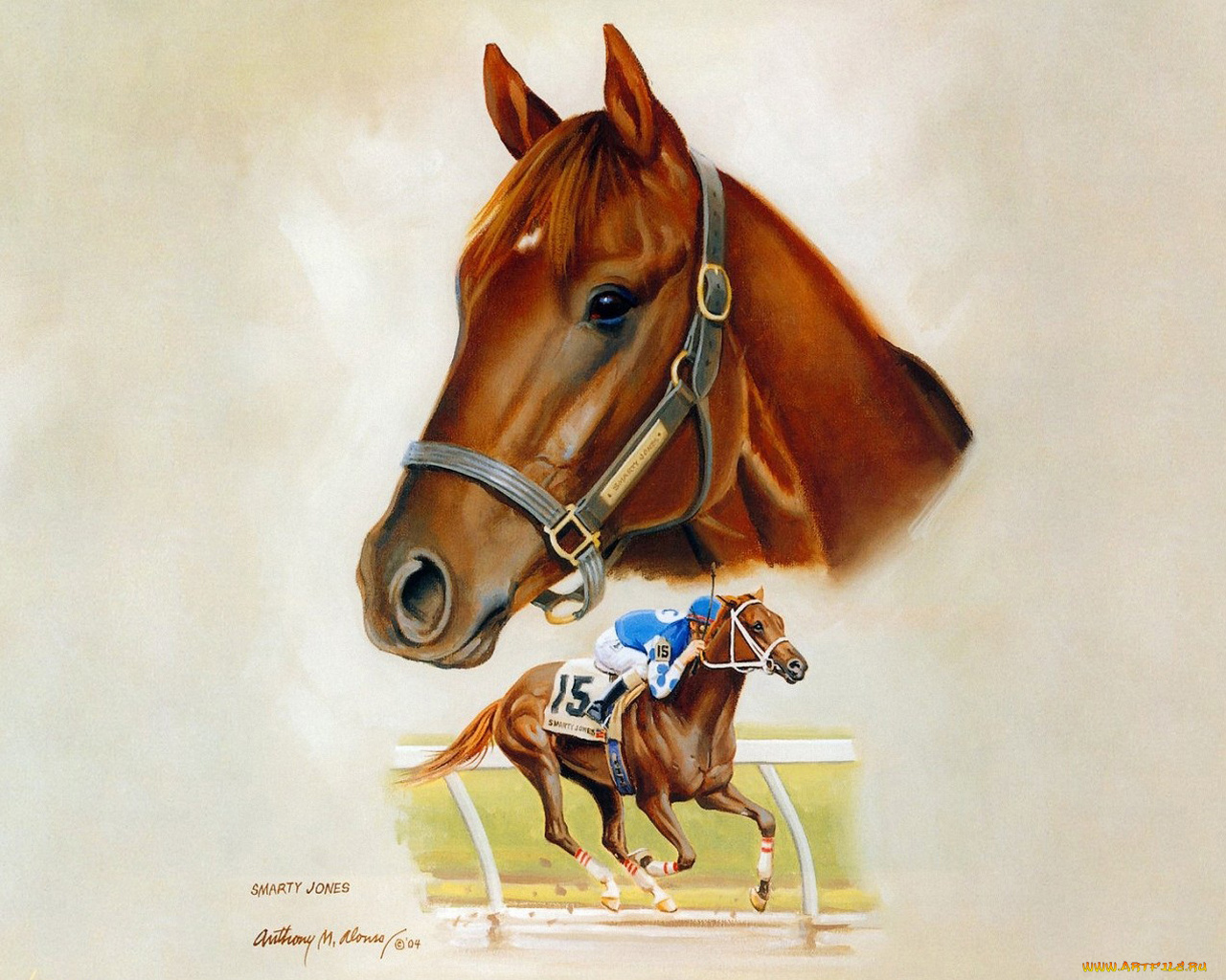 рисованные, животные, лошади